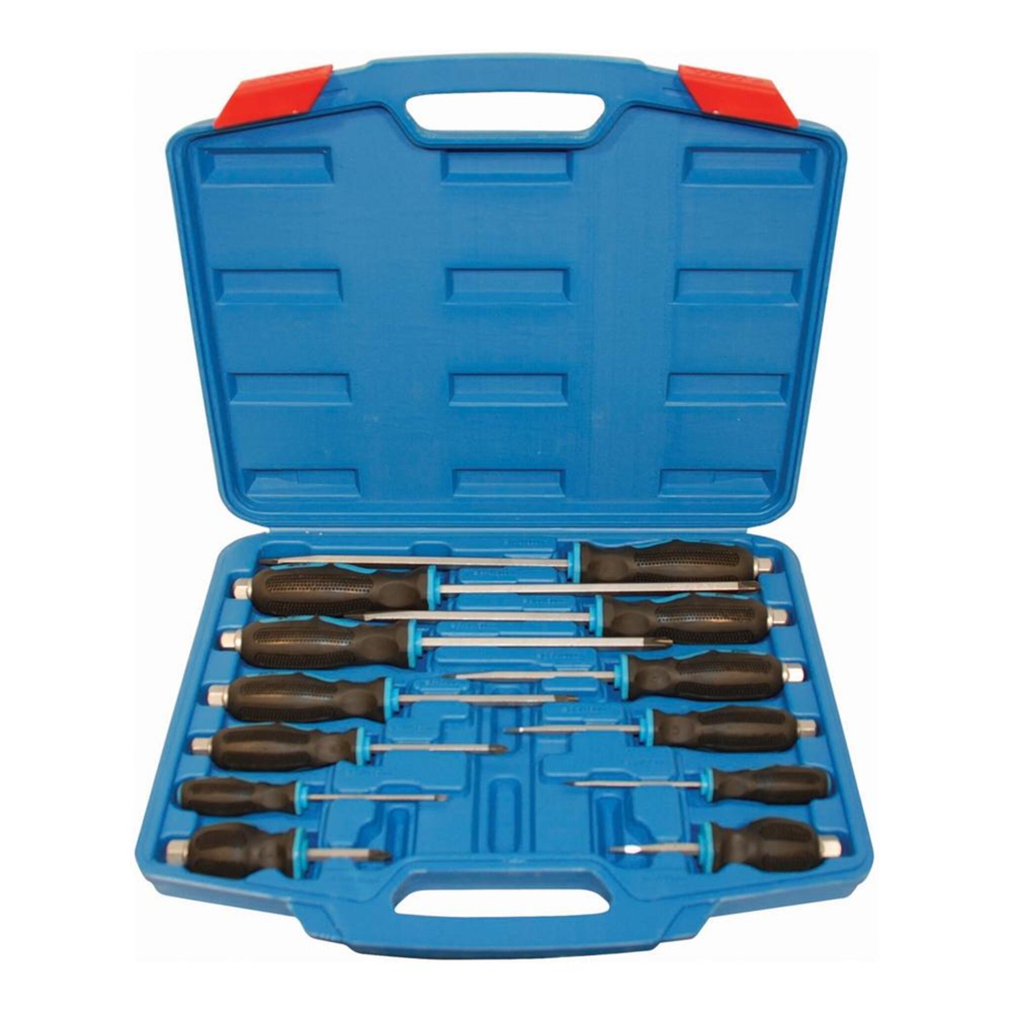 12-Piece Jobsite Screwdriver Set Mechanic Tools - Cleanflow