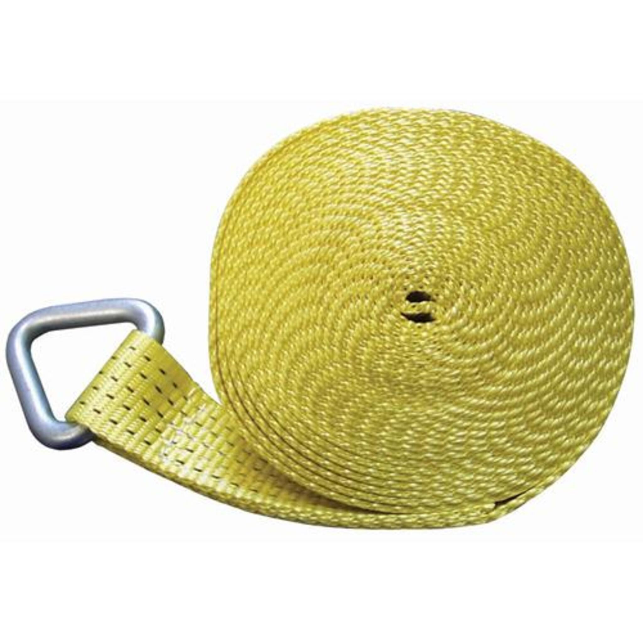 Dynaline Winch Straps 4" | 30 or 40-Ft Length with D-Ring