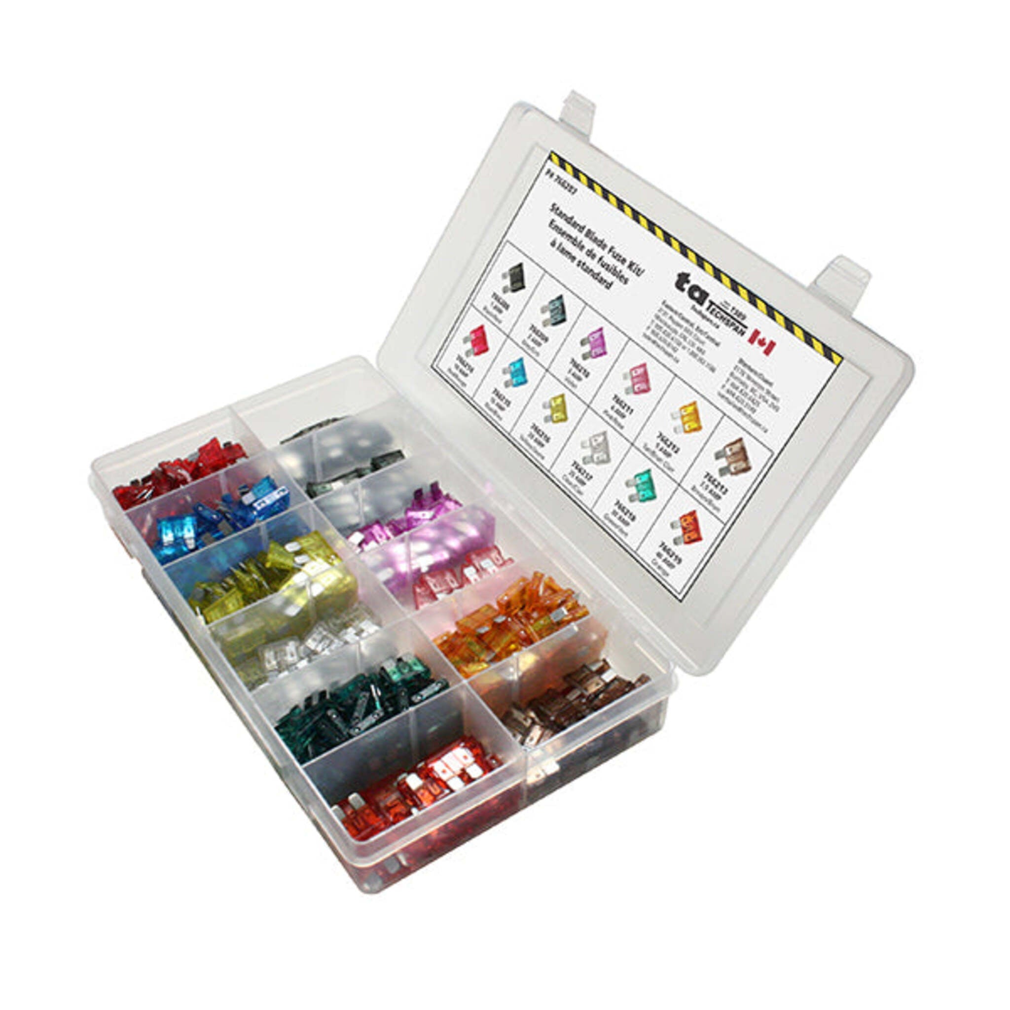 Techspan Standard Blade Fuse Assortment Kit - 380 pcs