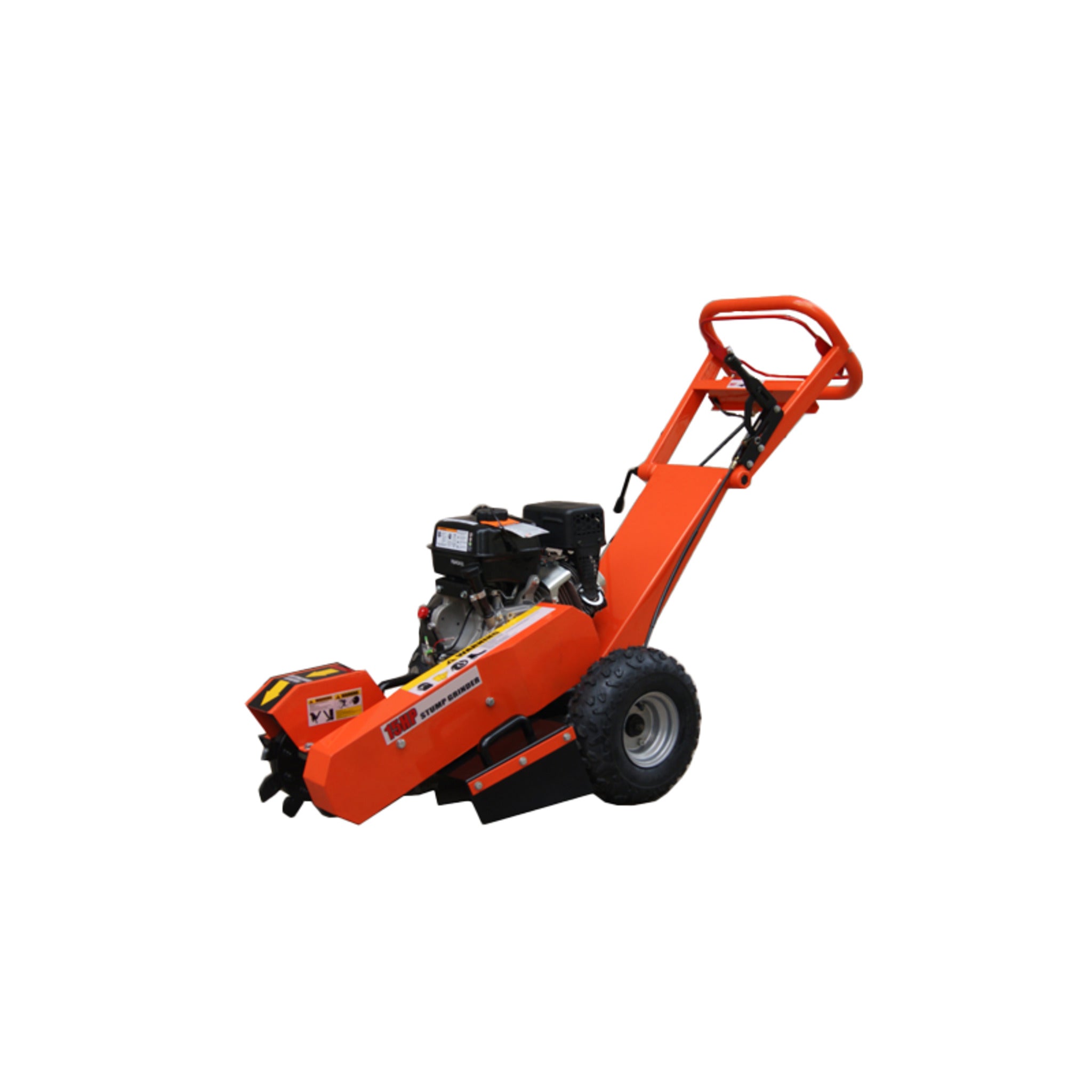 REX 15 HP Stump Grinder with 12-Inch Cutting Wheel - Powerful 4-Stroke Engine, Ergonomic Handle, Lightweight Design for Precision Stump Removal