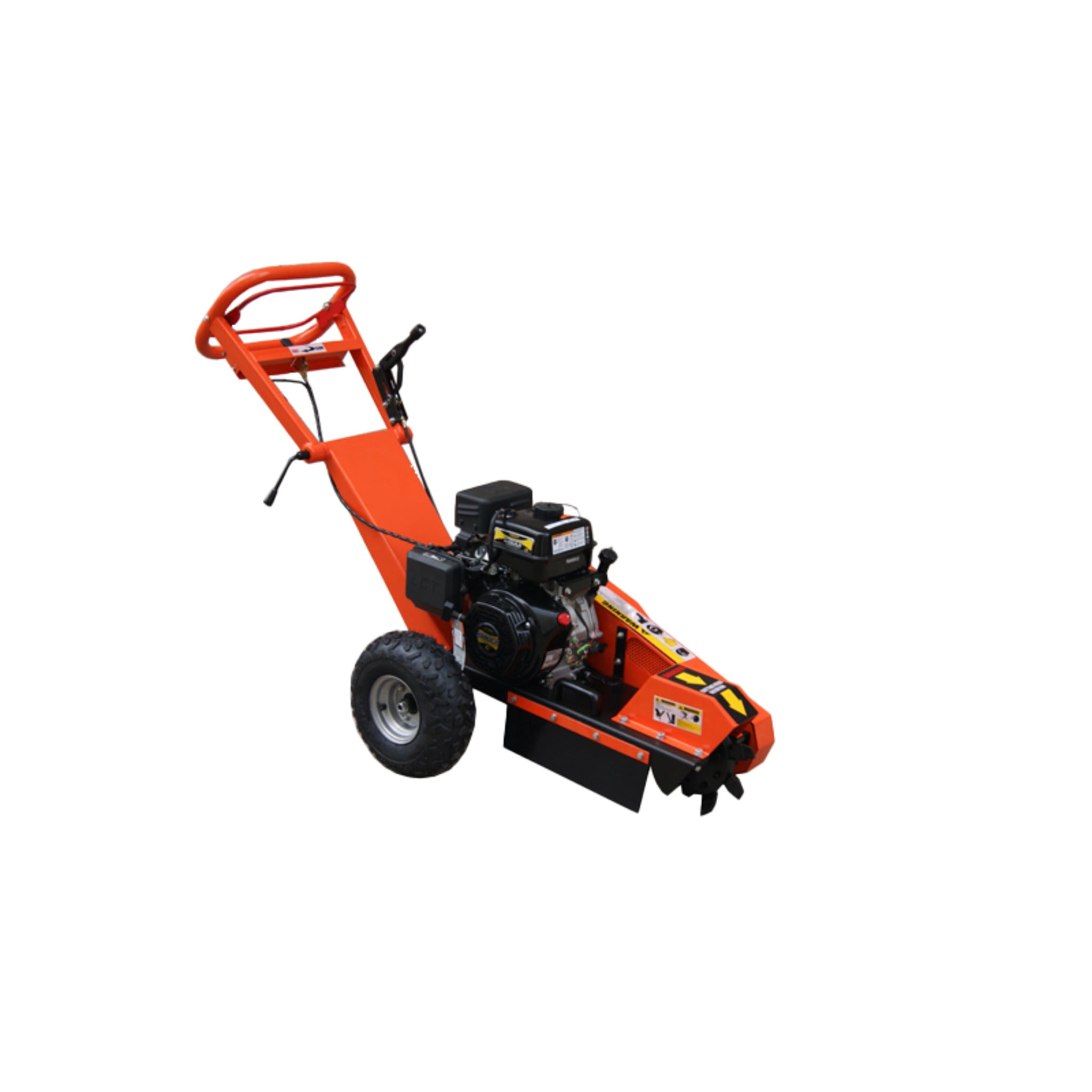 REX 15 HP Stump Grinder with 12-Inch Cutting Wheel - Powerful 4-Stroke Engine, Ergonomic Handle, Lightweight Design for Precision Stump Removal