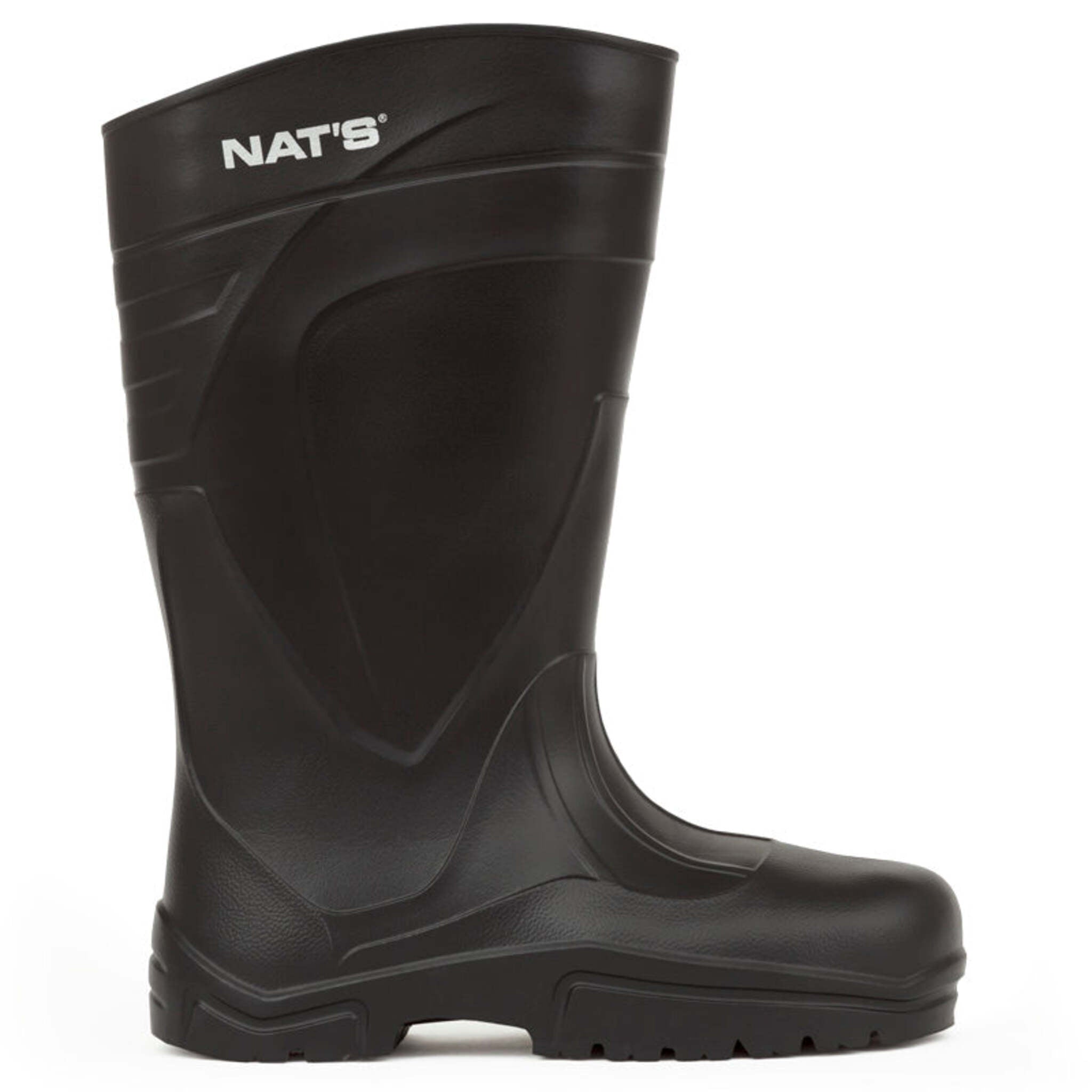 Nat's 1577 Plain Toe Men's EVA Boot | Black | Sizes 7 to 13 Work Boots - Cleanflow