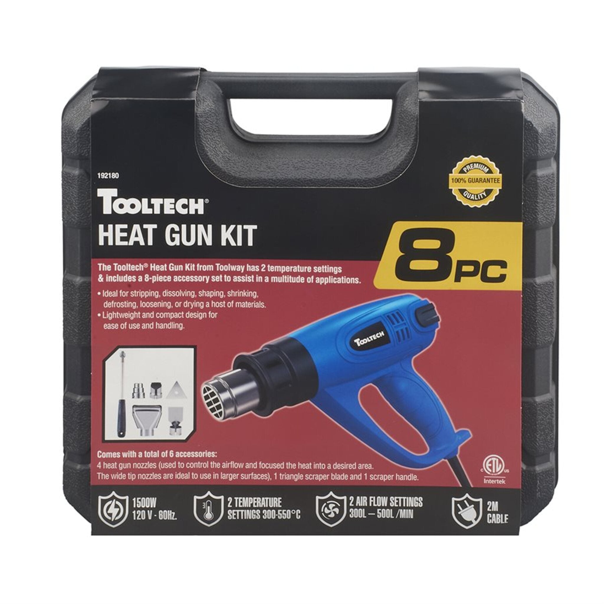 ToolTech Dual Temperature Heat Gun Kit