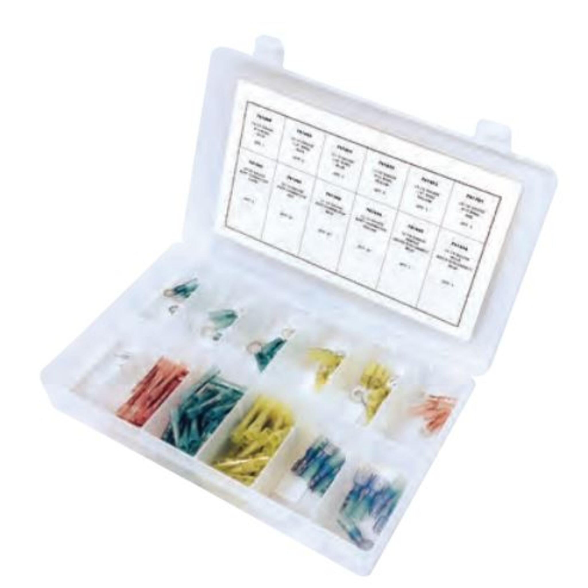 Techspan Crimp 'N' Shrink Terminal Assortment Kit - 115 pcs