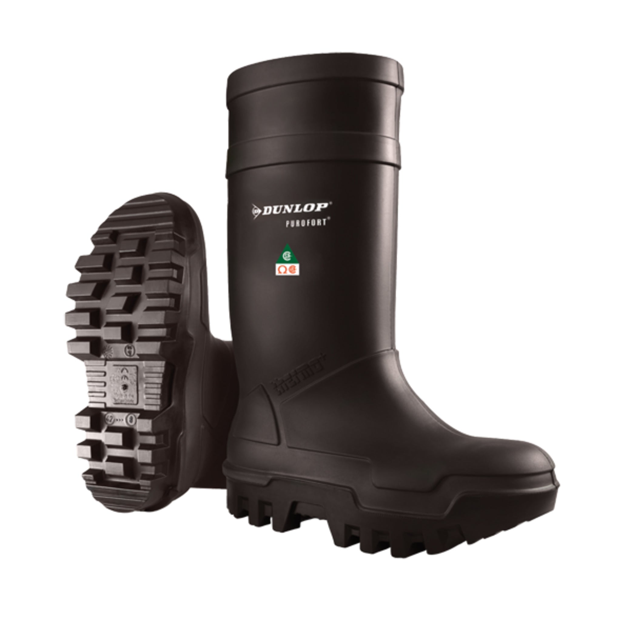 Dunlop Purofort Thermo+ Full Safety Winter Work Boots | Black | Sizes 6-15 Work Boots - Cleanflow