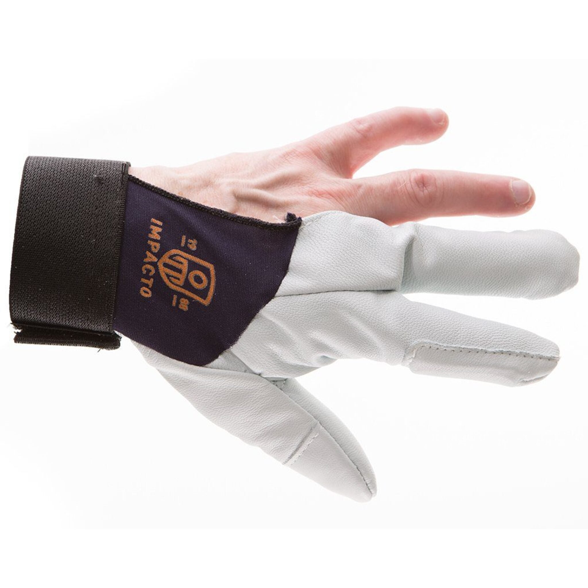 Impacto 202-30 Pearl Leather Series Three Finger Protection Repetitive Task Gloves Ergonomics - Cleanflow