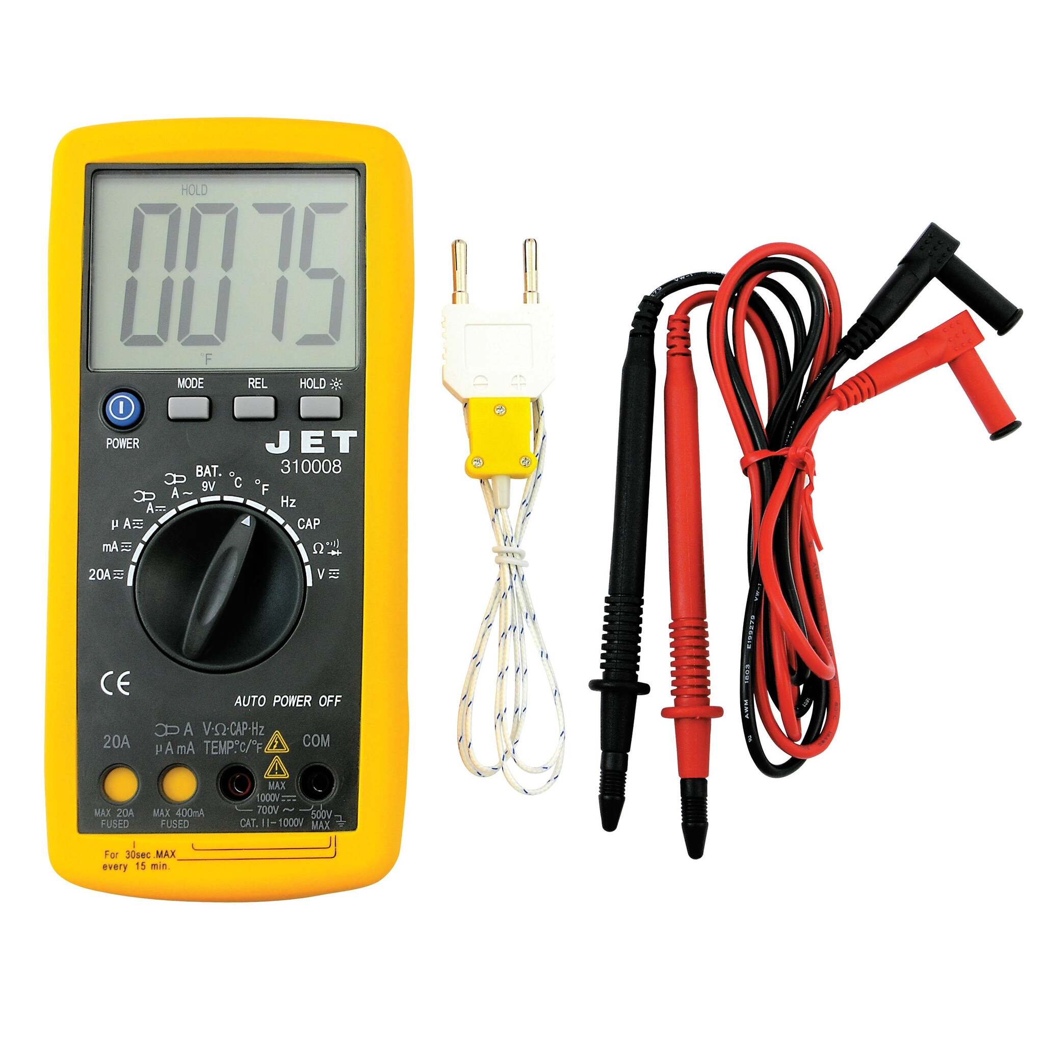 Jet 310008 Auto Ranging Digital Multimeter Hand Tools - Cleanflow