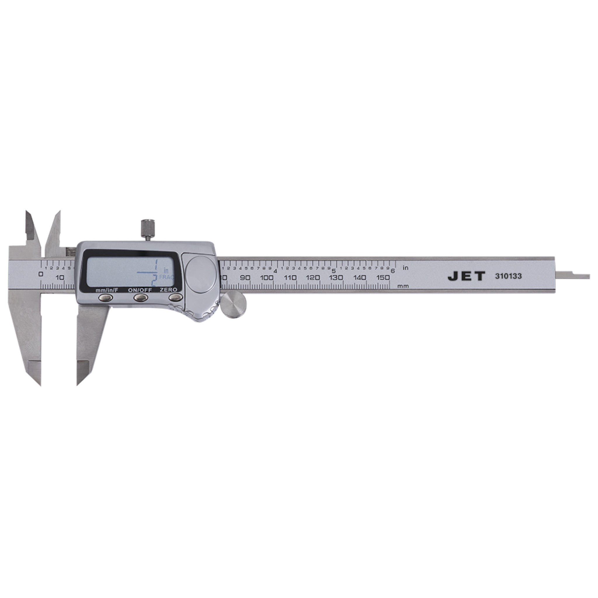 Jet Stainless Steel LCD Digital Calipers - Fractional - 6" Hand Tools - Cleanflow