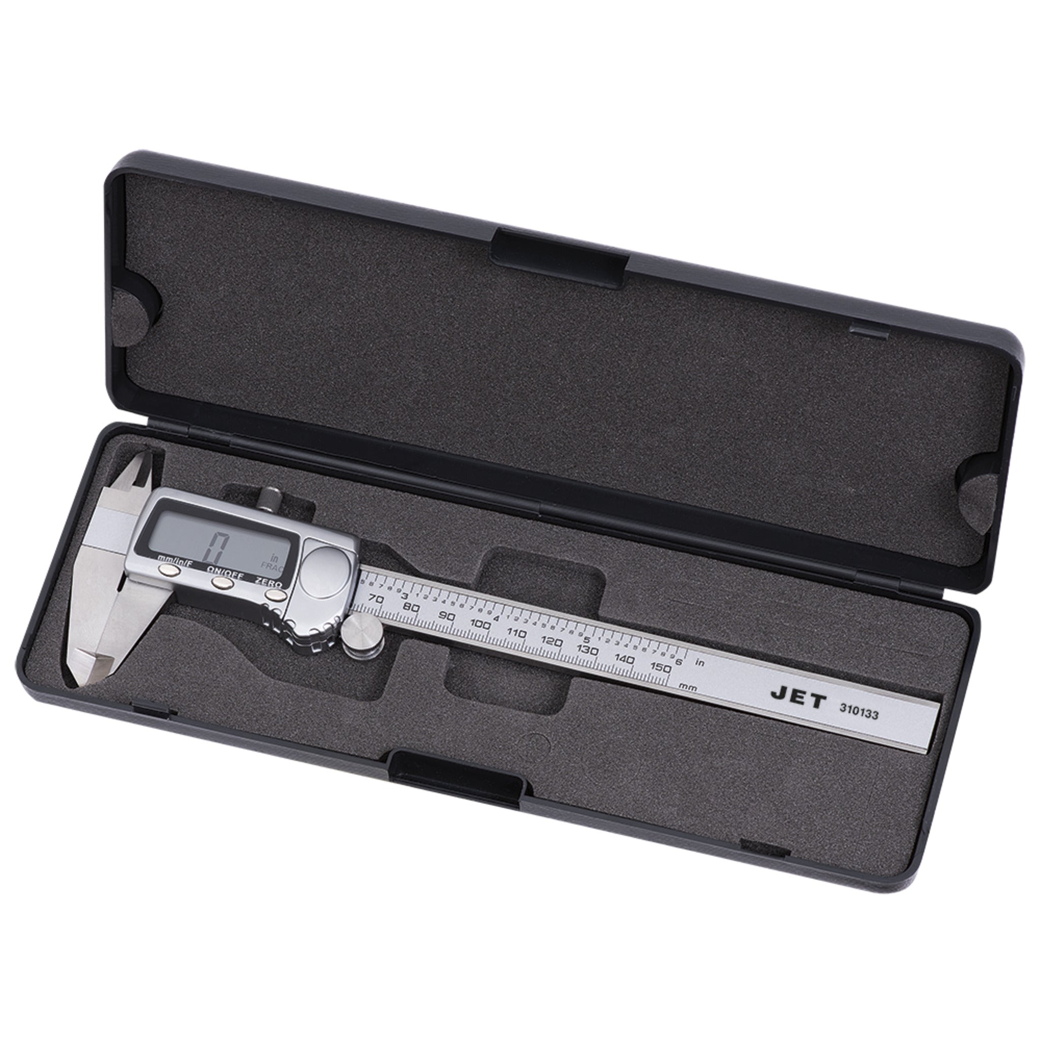 Jet Stainless Steel LCD Digital Calipers - Fractional - 6" Hand Tools - Cleanflow