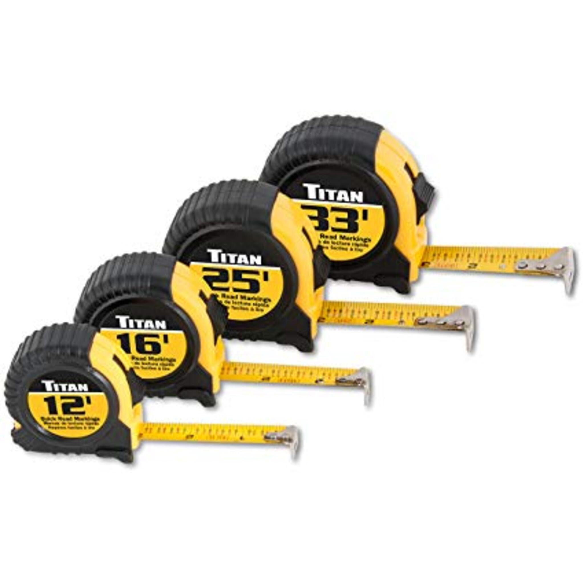 4-Piece Tape Measure Set Hand Tools - Cleanflow