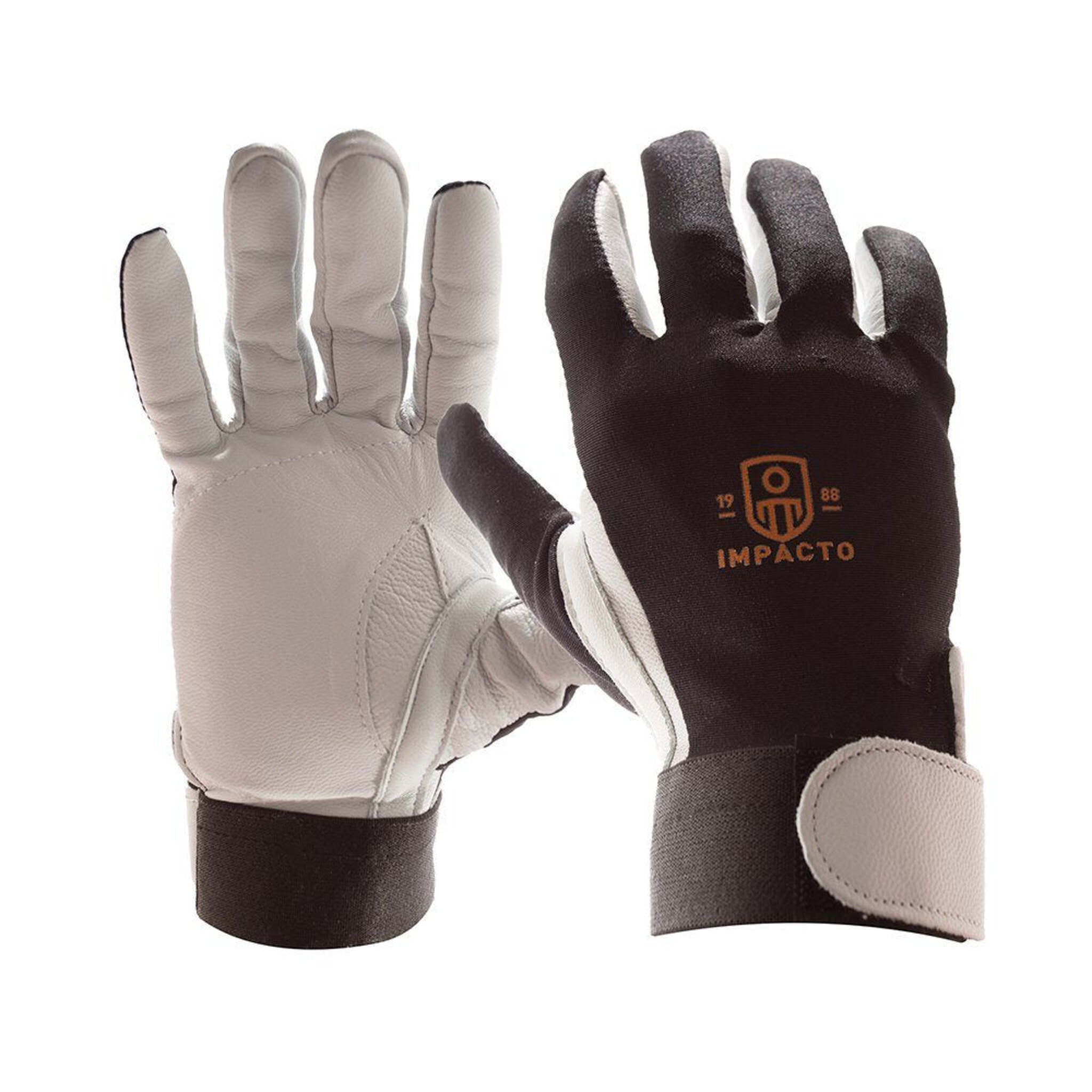 Impacto 403-30 Pearl Leather Series Full Finger Glove with VEP Impact Protection Ergonomics - Cleanflow