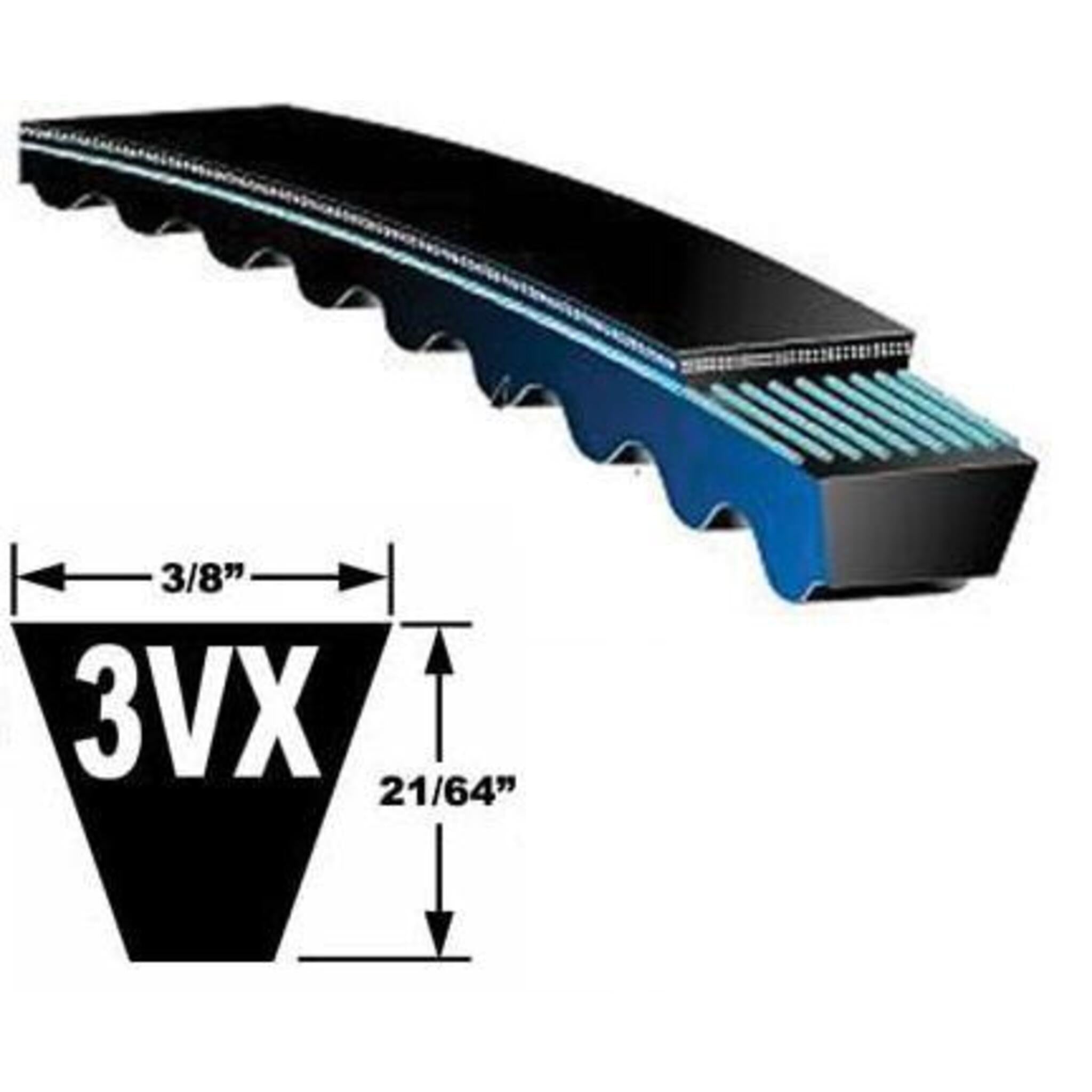 D & D Global Industrial Drive Belts | 3VX350 - 3VX850 Facility Equipment - Cleanflow