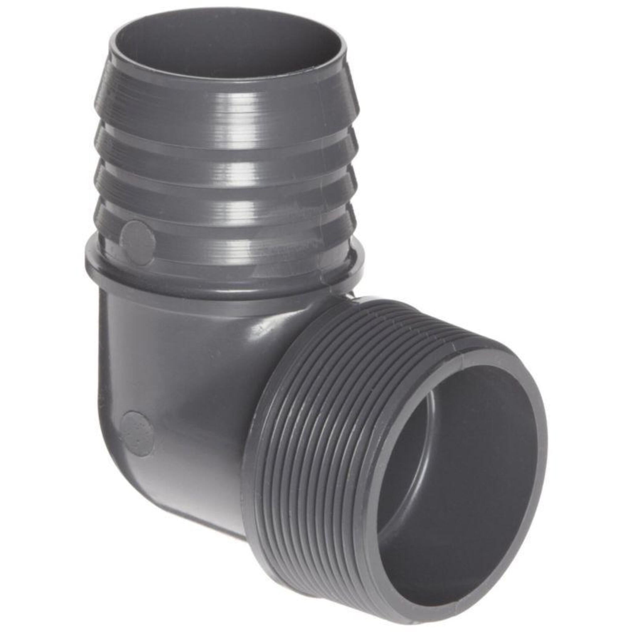 PVC 90 Elbow, Insert  X MPT | Limited Size Selection Hose and Fittings - Cleanflow