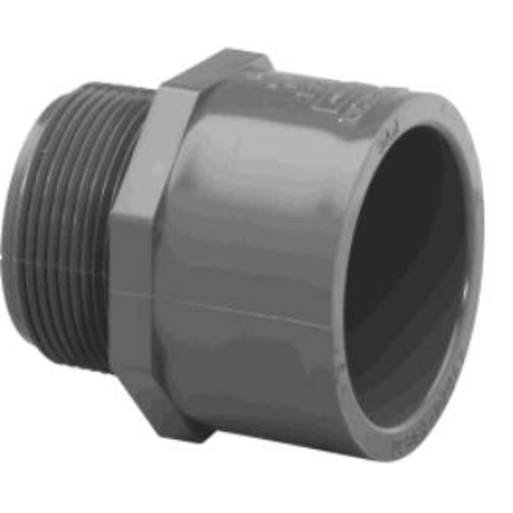 Lasco 1/2" to 3" Schedule 80 PVC Socket x MPT Adapter Couplings Fittings and Valves - Cleanflow