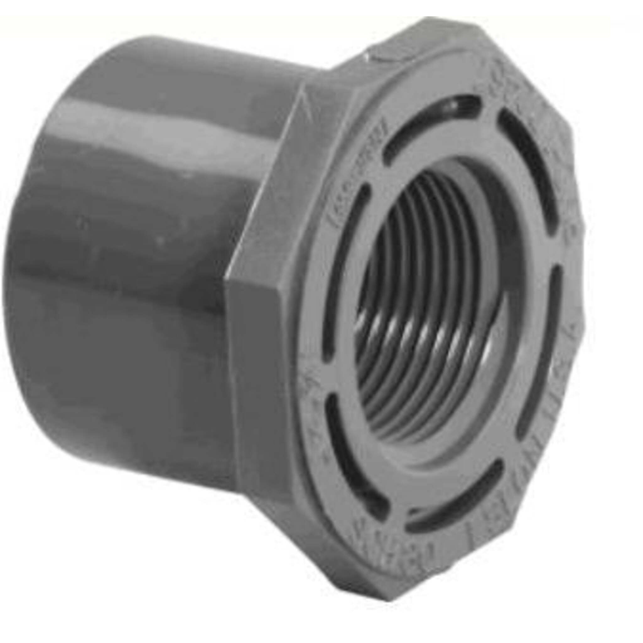 Lasco 1/4" to 6" Sch 80 PVC Male Spig x FPT Reducer Bushings Fittings and Valves - Cleanflow