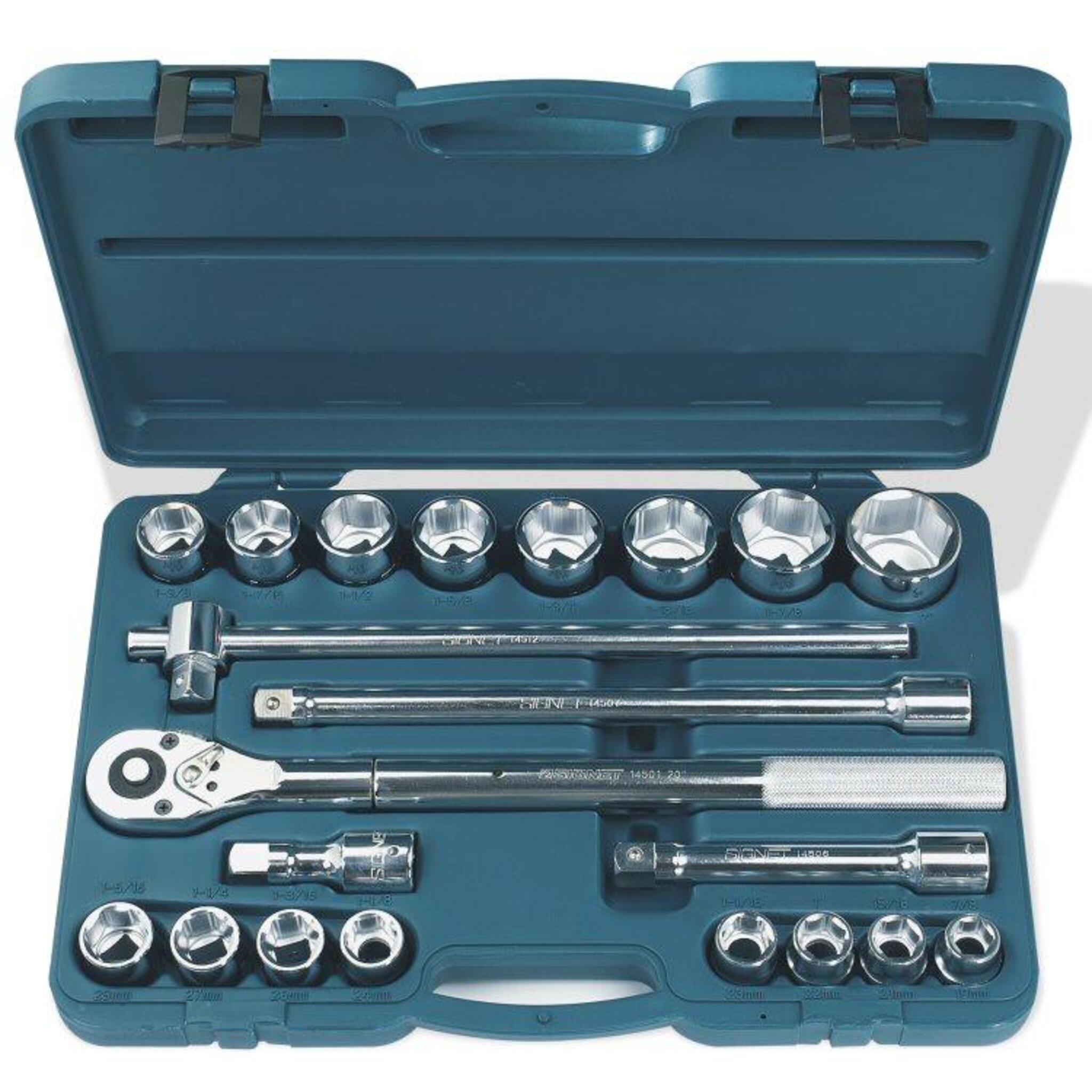 Signet 21 Piece 3/4" Drive Metric Socket Set Mechanic Tools - Cleanflow