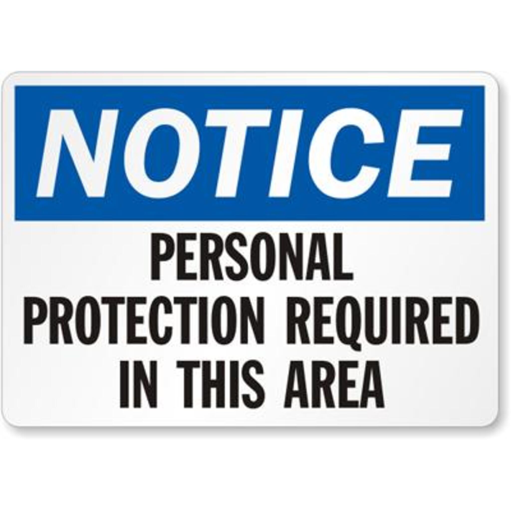 Personal Protection Required Safety Sign Facility Safety - Cleanflow