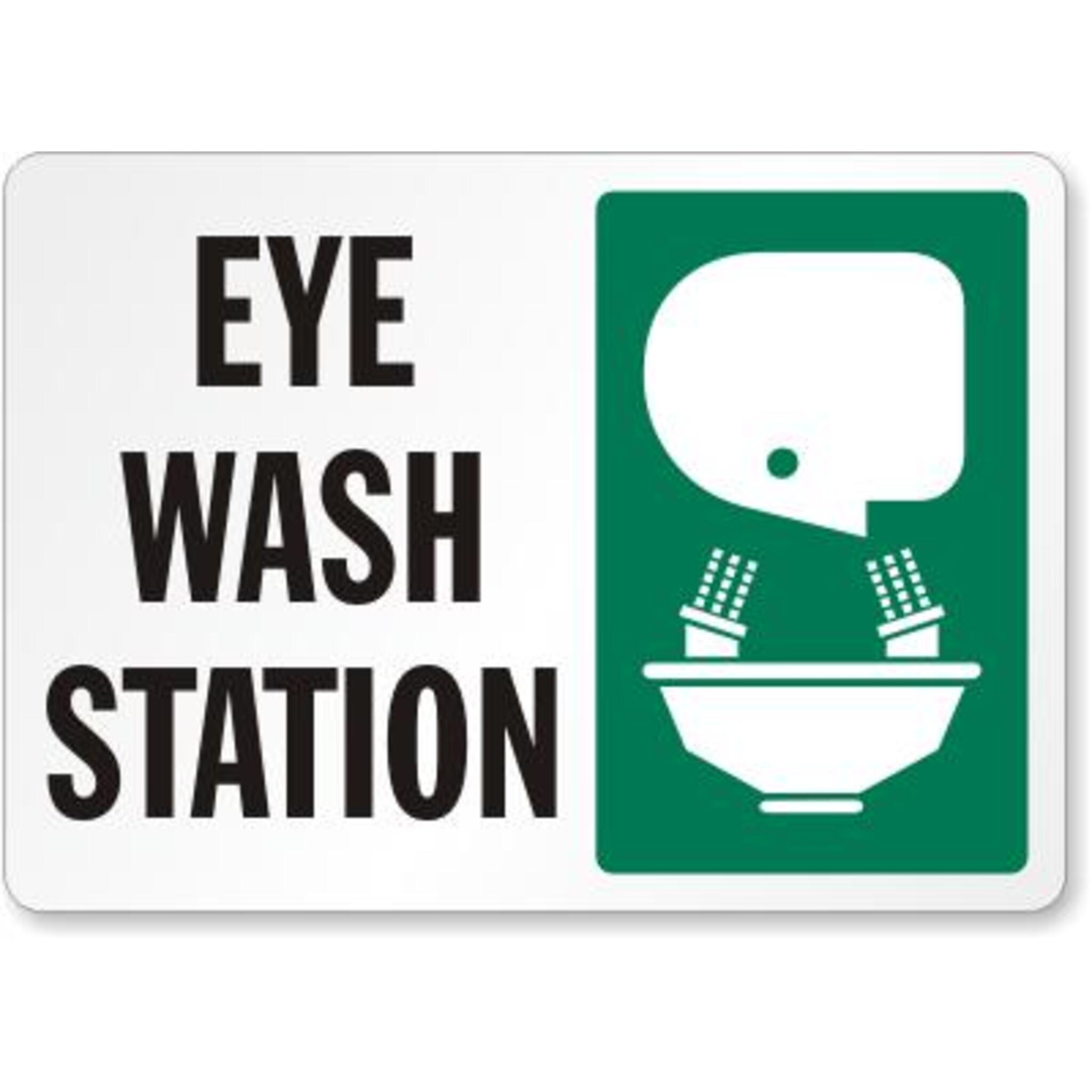 Eyewash Station Safety Signs Facility Safety - Cleanflow