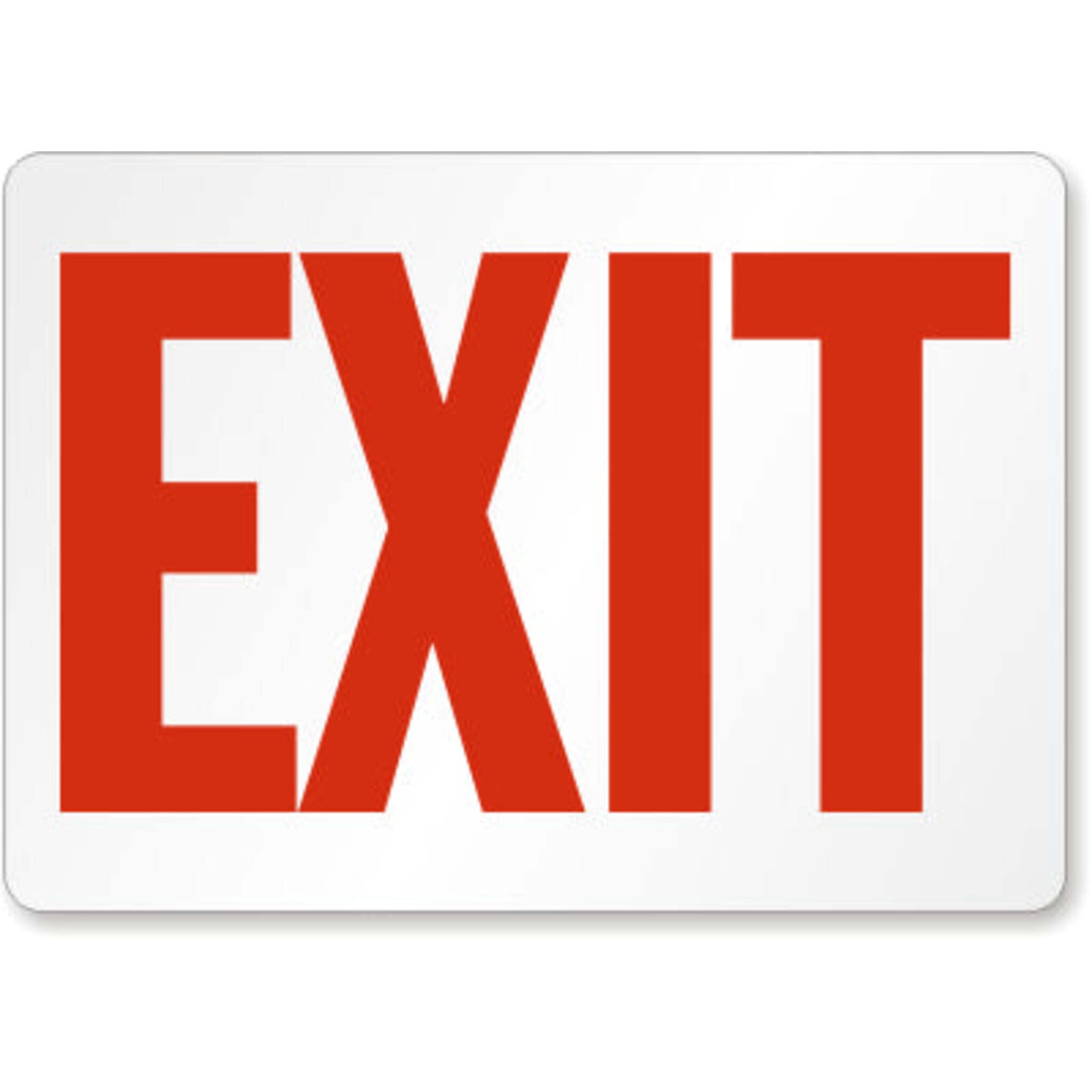 Exit Safety Sign Facility Safety - Cleanflow