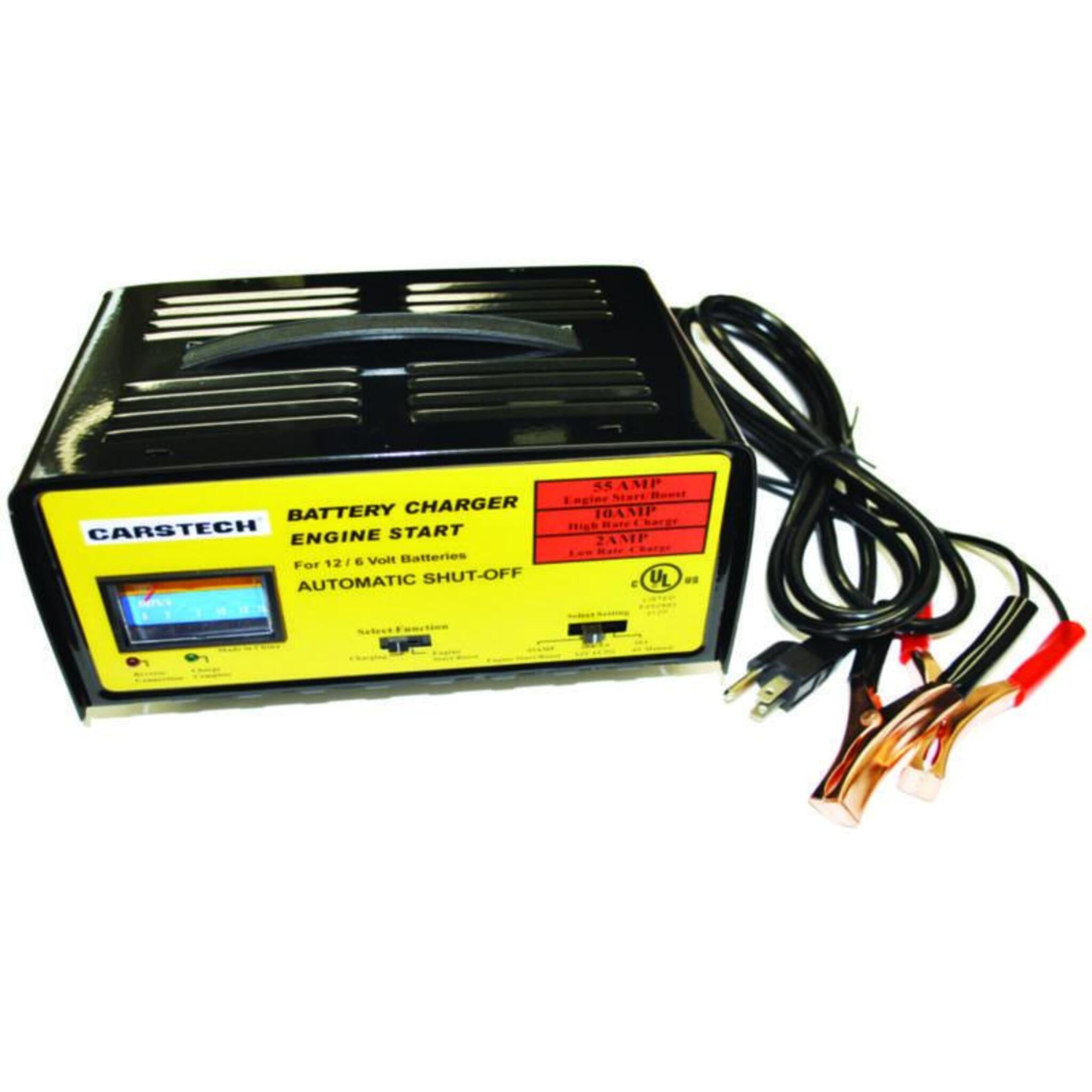 Battery Charger with Auto Shut-Off | 6/12V Automotive Tools - Cleanflow