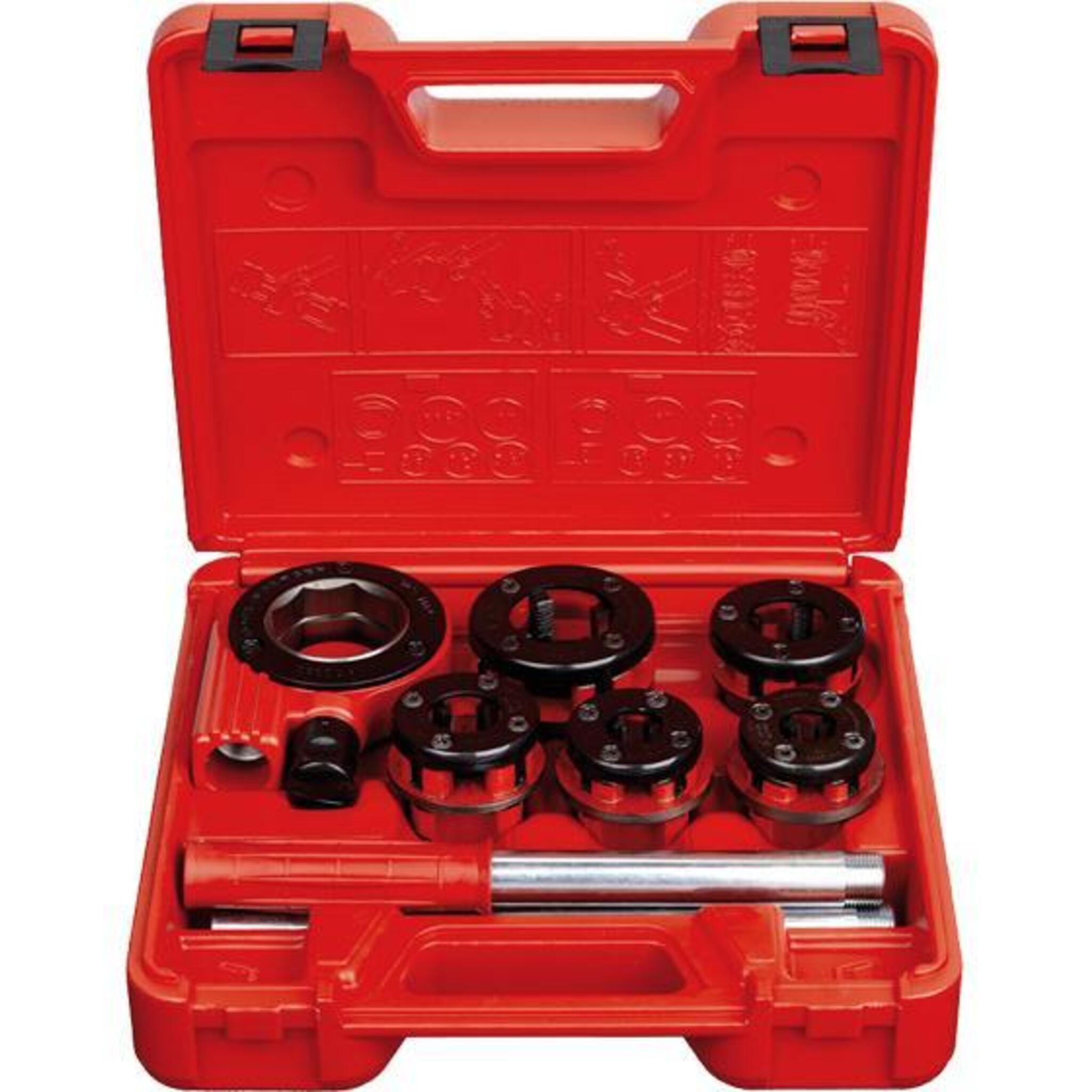 Super Ego 9 Piece Ratchet Pipe Threader Kit | 3/8" - 1-1/2" NPT Pipe Tools - Cleanflow