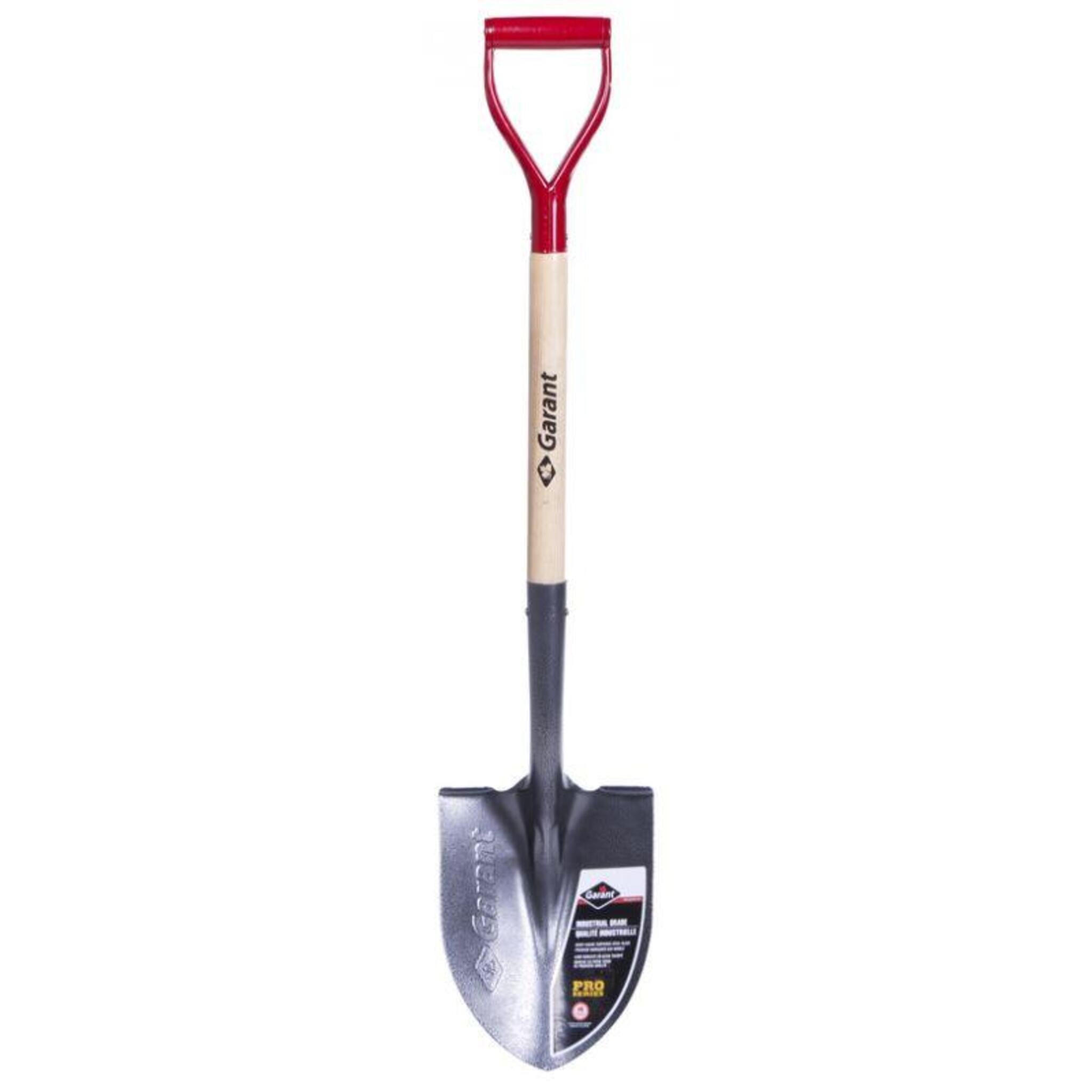 Garant GHR2FD Pro Series Round Blade Shovel | D-Grip Wood Handle Hand Tools - Cleanflow