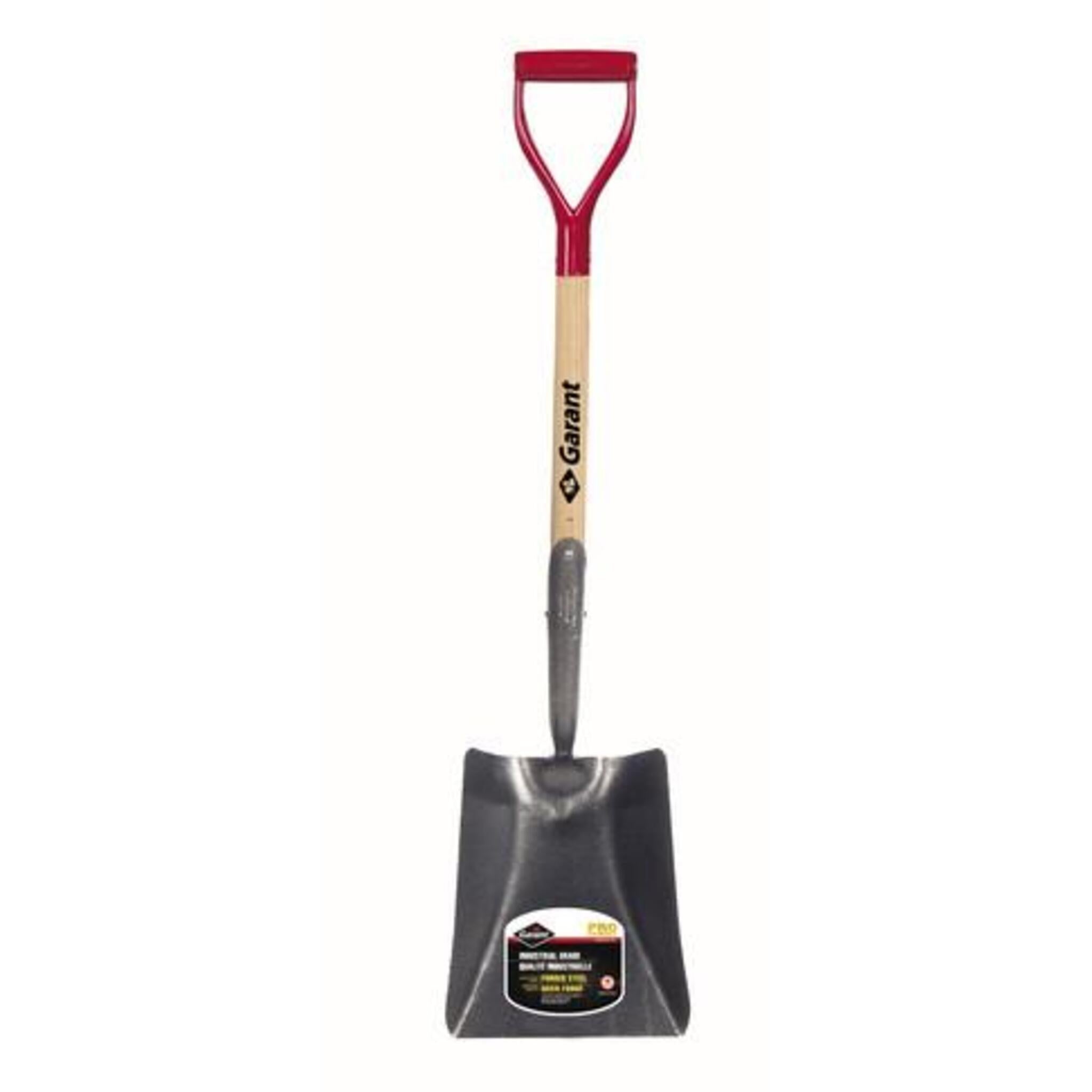 Garant Pro Series Square Blade Shovel | D-Grip Wood Handle Hand Tools - Cleanflow