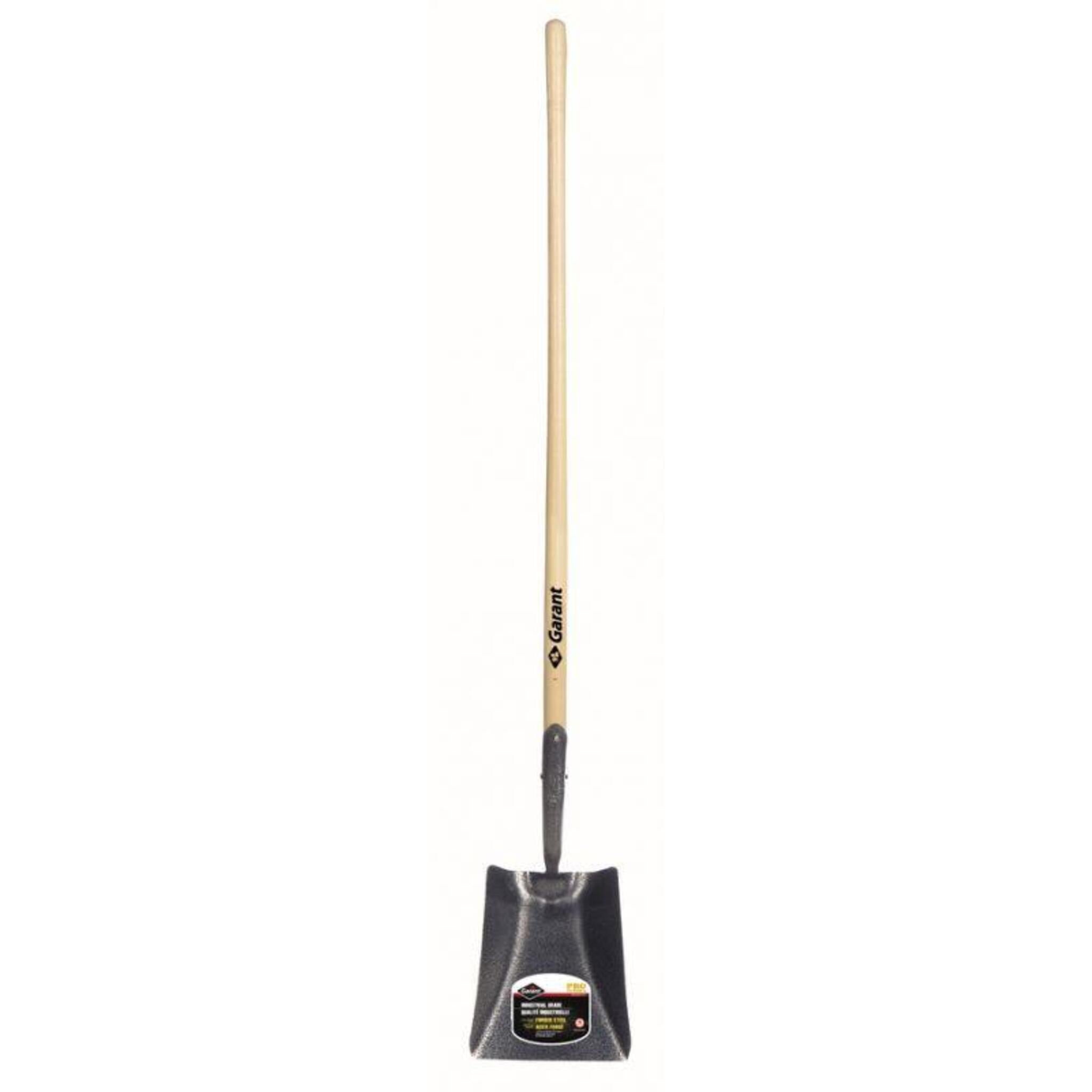 Garant Pro Series Square Blade Shovel | Long Wood Handle Hand Tools - Cleanflow