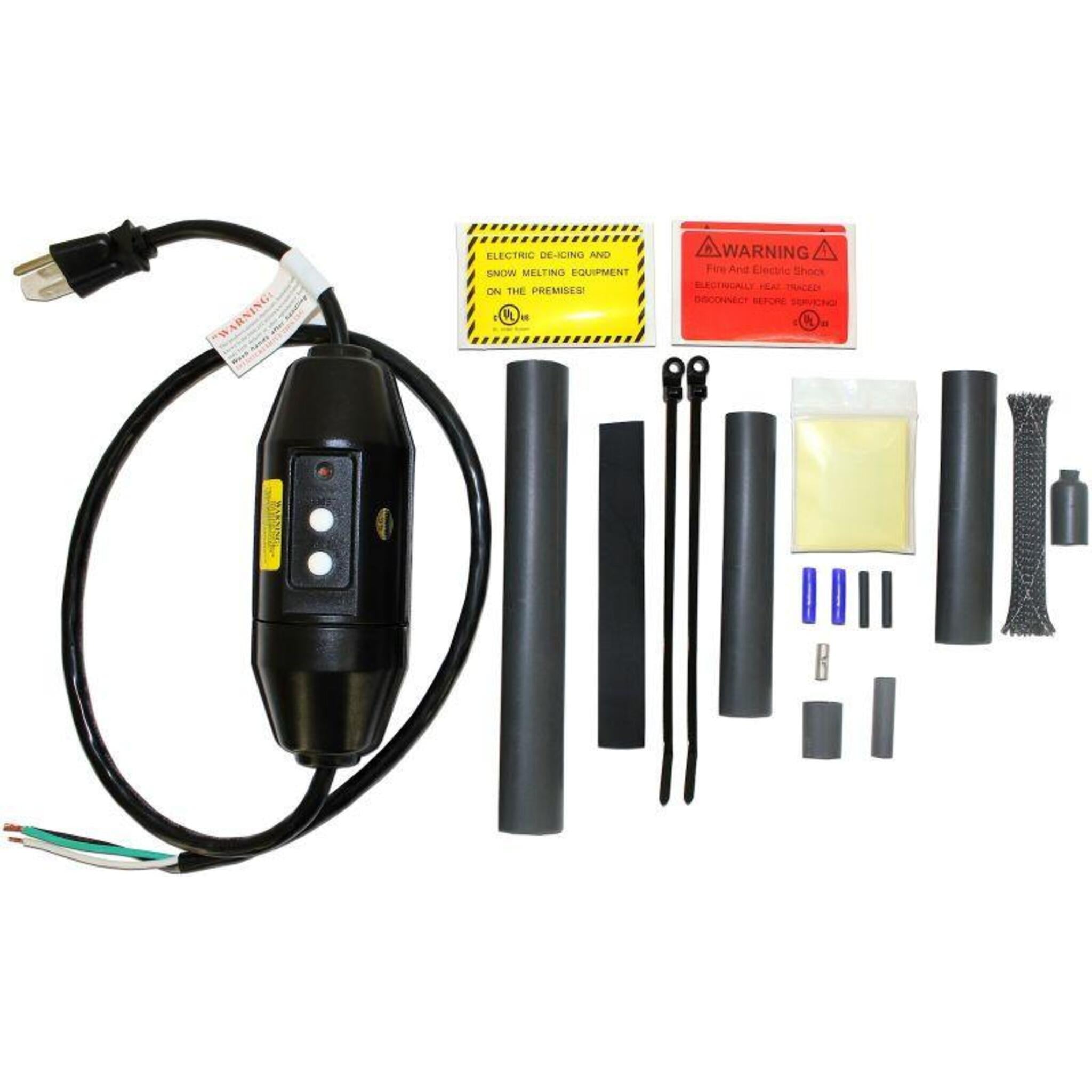 King Electrical SRK08 Heat Trace Plug-In Connection Kit w/ GFCI Device Pipe Cleaning and Thawing - Cleanflow