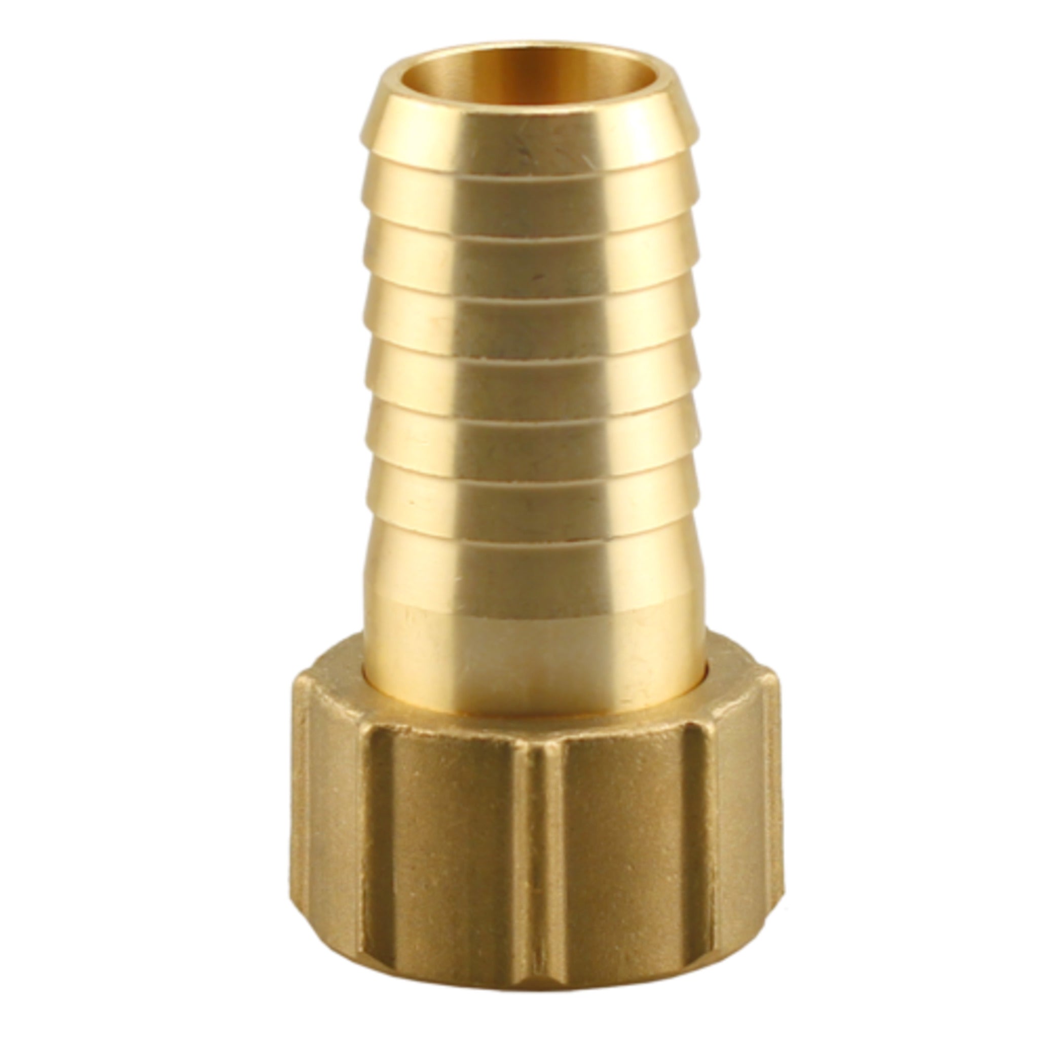 Lead-Free Bronze FPT x Insert Union Adapter for PE Pipe, 1" & 1-1/4", Swivel Union Nut, NSF/ANSI 372 Certified, Safe for Well Water & Sewage Systems