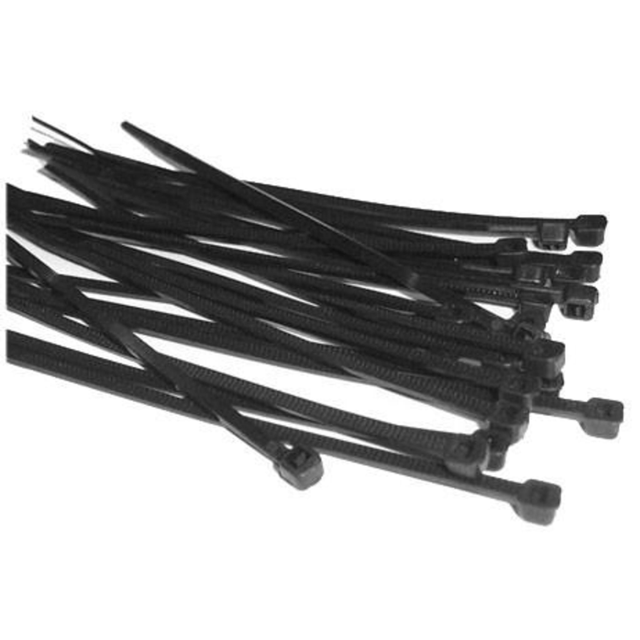 UV Stabilized Black Cable Ties - Standard Duty Maintenance Supplies - Cleanflow