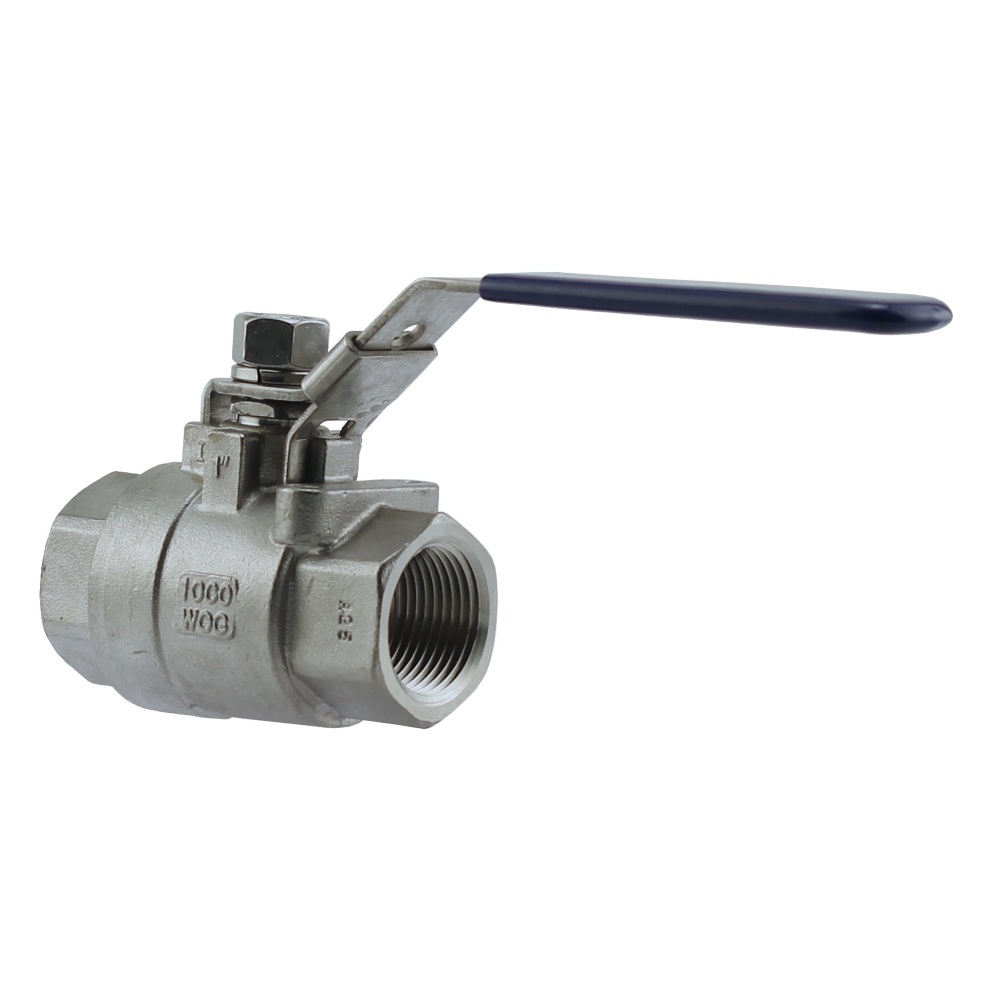 316 Stainless Steel Full Port Ball Valve - Corrosion Resistant, Durable, Teflon Seats & Rubber Grip, Ideal for Industrial & Commercial Applications