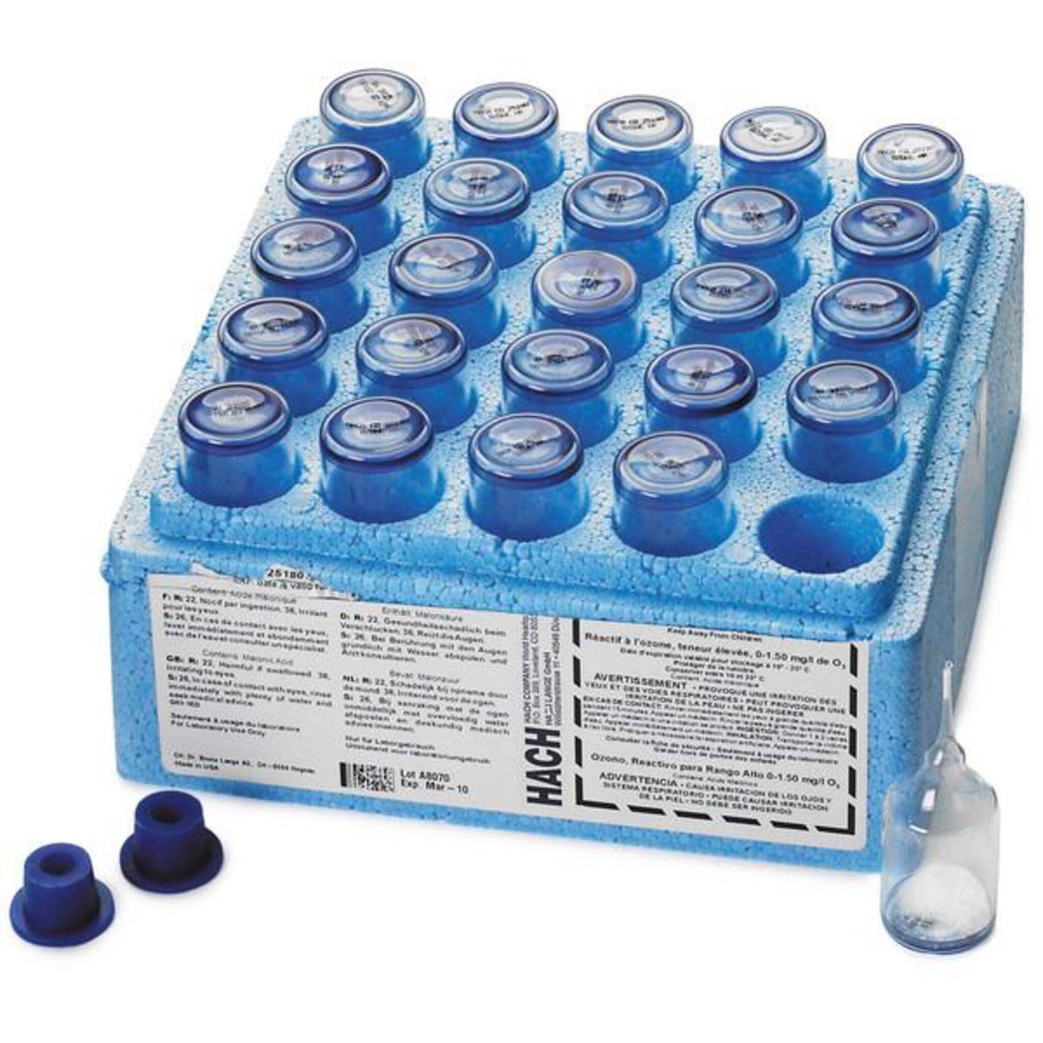 Hach 2501025 Dissolved Oxygen AccuVac® Ampules, Low Range, pk/25 Reagents - Cleanflow