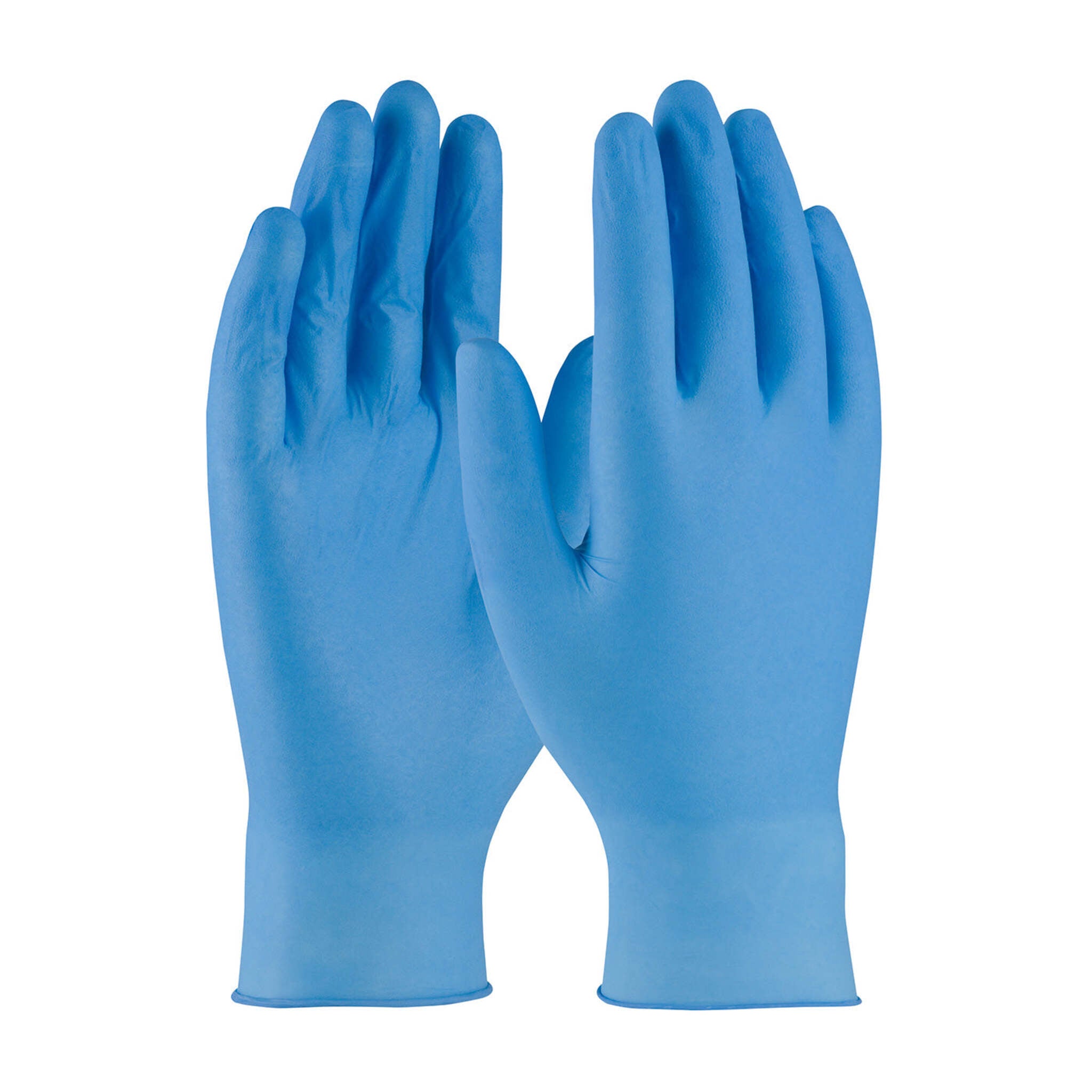 Ambi-Dex® Axle Blue Powder-Free Disposable Textured Nitrile Gloves - 4 Mil - Box of 100 Work Gloves and Hats - Cleanflow