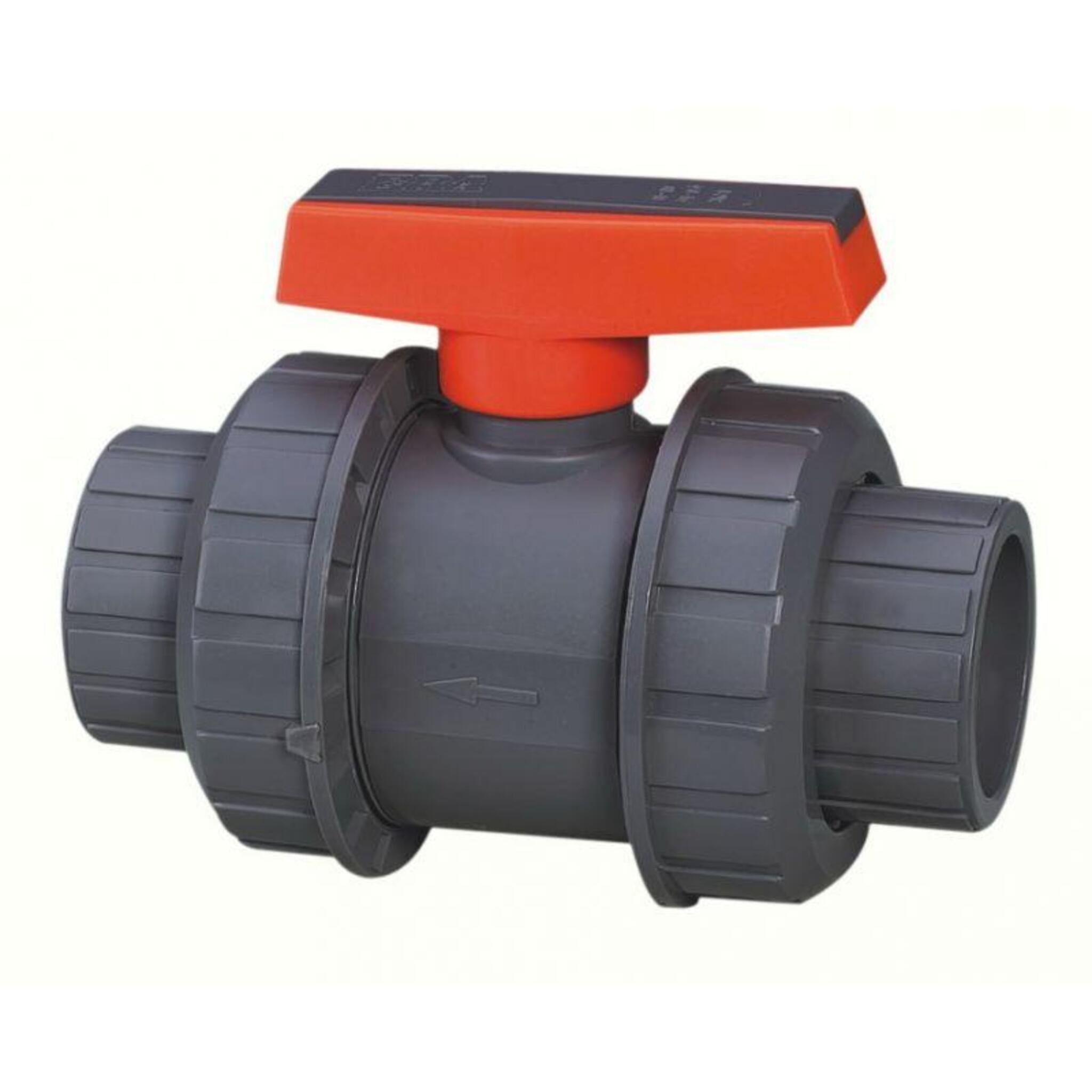 Colonial Vented Full Block True Union Ball Valve for Sodium Hypochlorite Fittings and Valves - Cleanflow