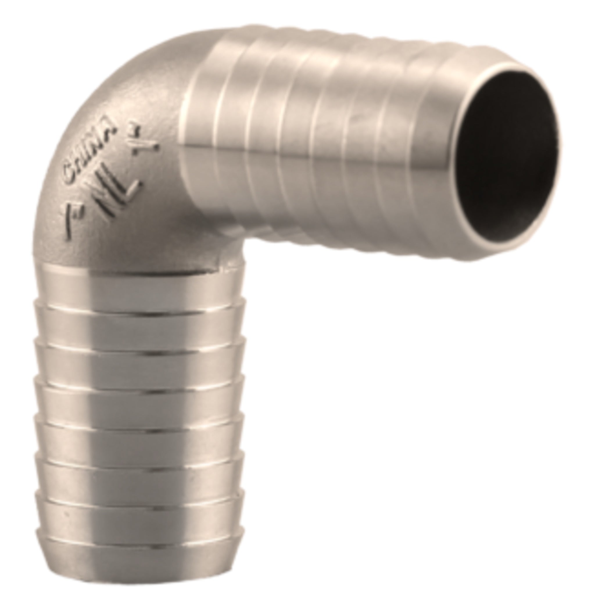 304 Stainless Steel 90° Elbow Insert Fitting for Poly Pipe - Insert x Insert - High-Flow, 400 PSI Rated - Ideal for Well Water & Irrigation Systems