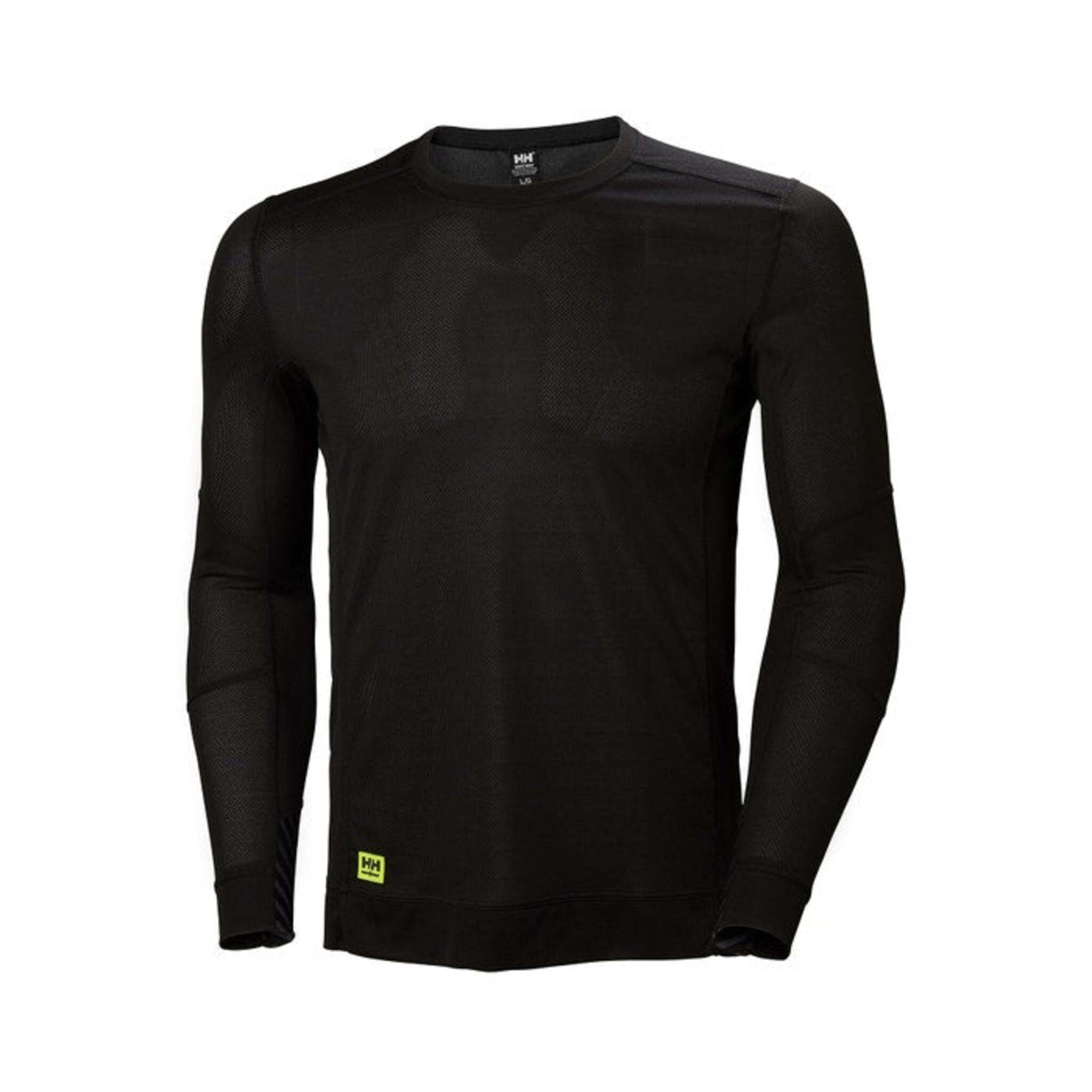 Helly Hansen Lifa Long Sleeve Moisture Wicking Crewneck | Black | XSmall - 4XLarge Work Wear - Cleanflow