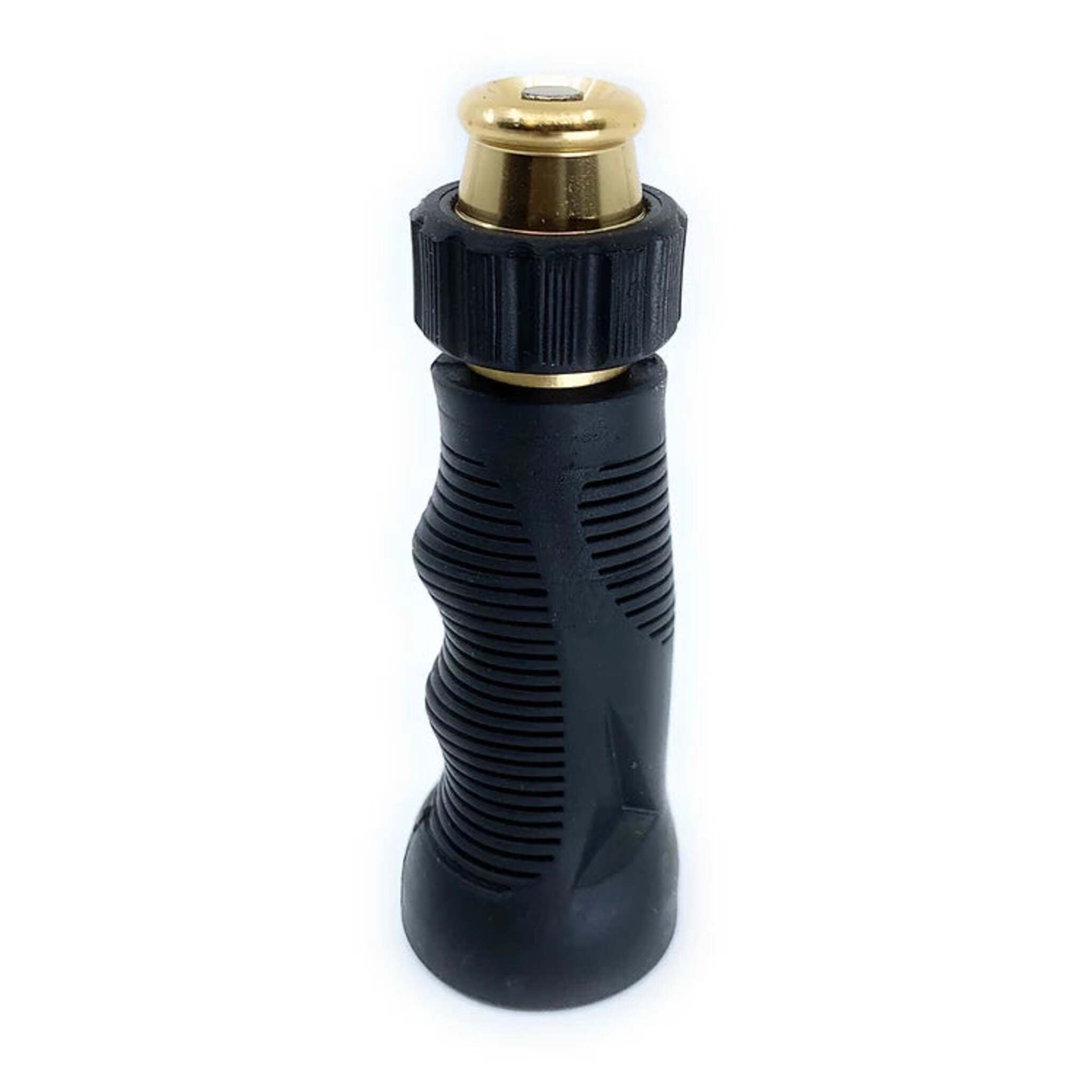 Fairview Metal Twist Garden Hose Nozzle with Molded Rubber Grip, Zinc Body, Adjustable Spray, Optimized Spray Angle for Efficient Water Flow