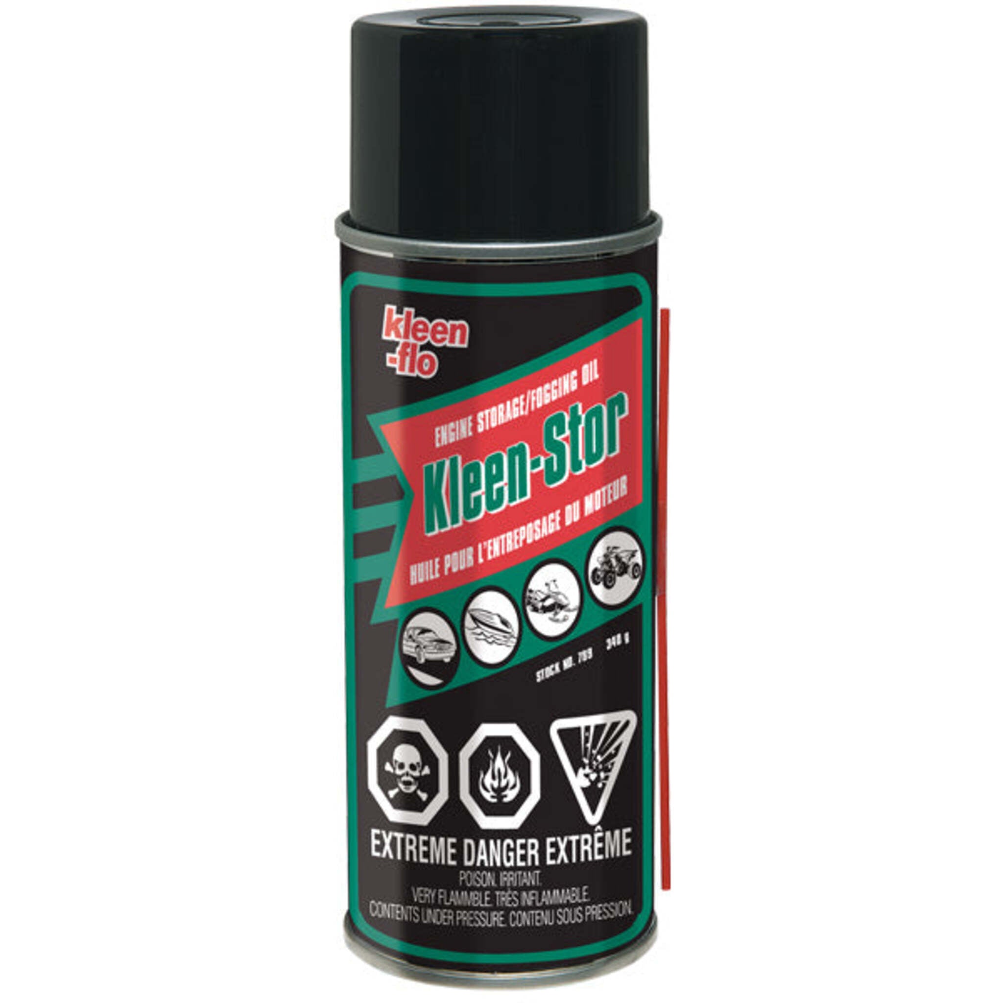 Kleen-Flo Engine Storage / Fogging Oil - Protects During Long-Term Storage, Prevents Corrosion, Versatile Use, Easy to Apply | 340g Can - Case of 12