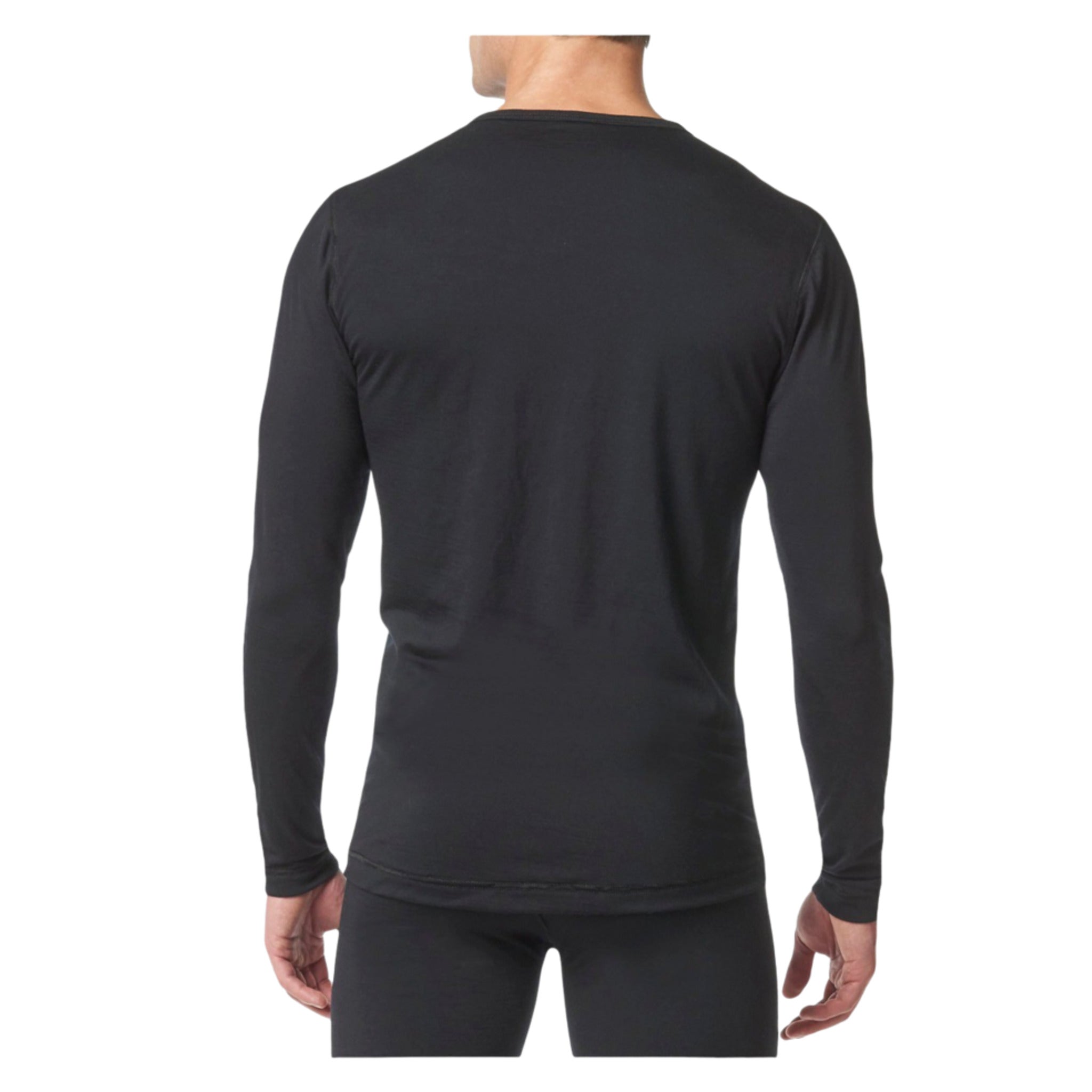 Stanfield's 8313 Merino Wool Base Layer Long Sleeve Shirt | Black | Sizes S - XL Work Wear - Cleanflow