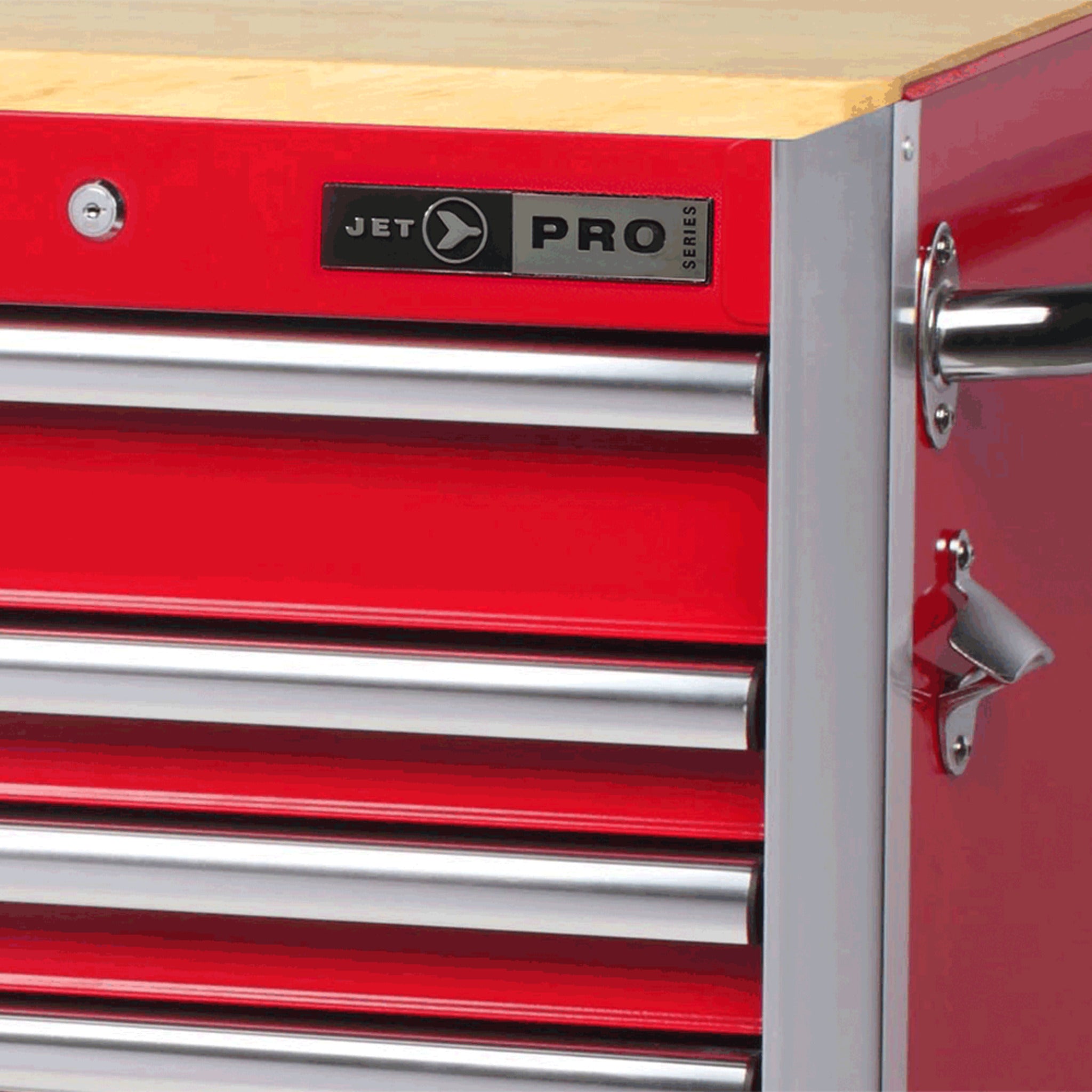 Jet Pro Series Roller Cabinet | 15 Drawers |  72" x 24" Shop Equipment - Cleanflow