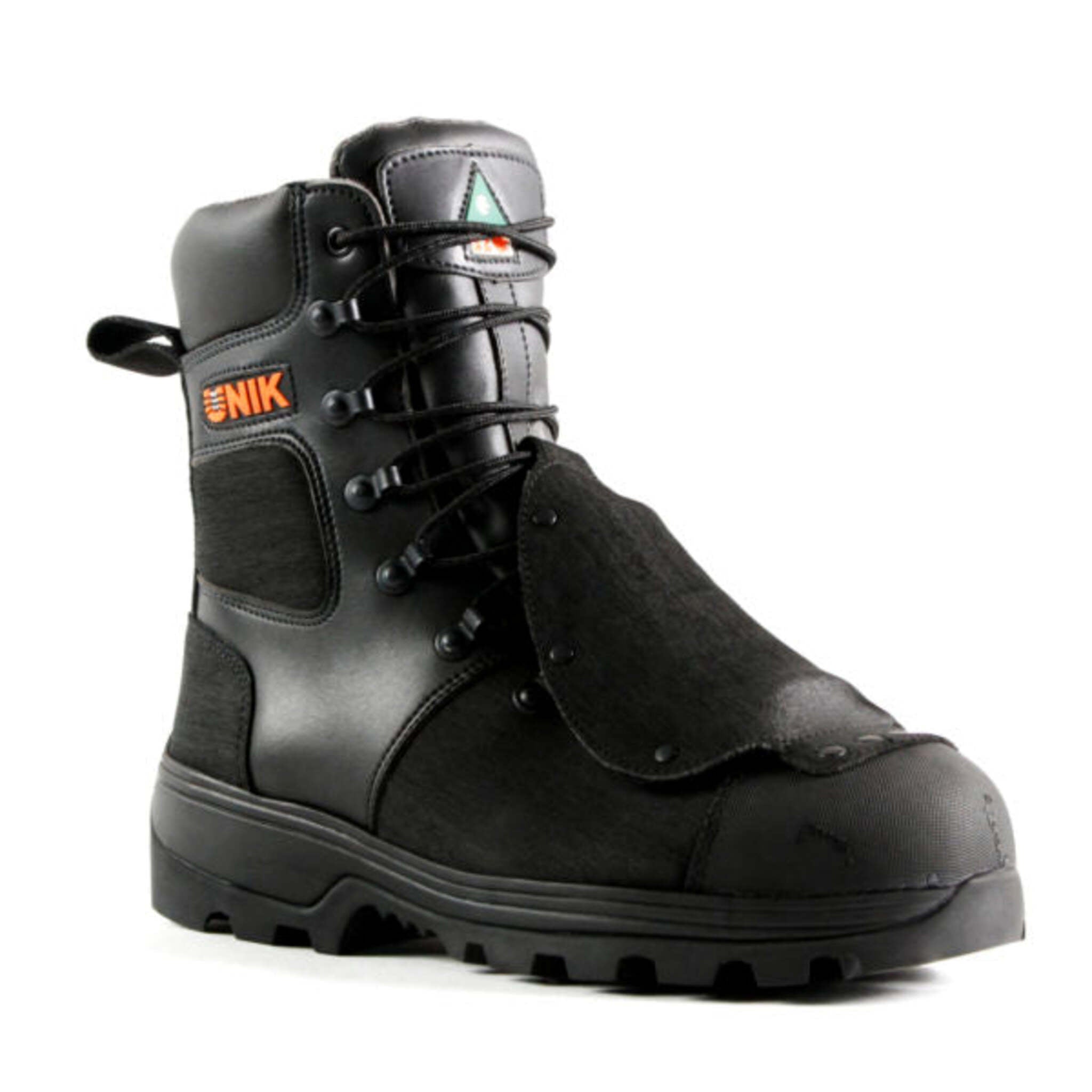 Unik Men's Winter Safety Boots Iceland 8" External Metguard with Vibram® Fire & Ice Sole with Spikes | Sizes 5-13