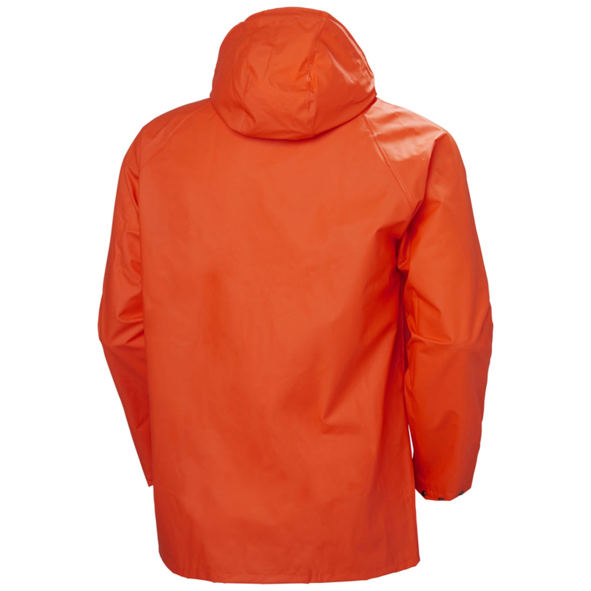 Helly Hansen Men's Rain Work Jacket 70129 Mandal - Poly, Waterproof, Durable, Snap Closure, Double Storm Flap, Hooded, Construction, Marine | Sizes S-6XL - Items