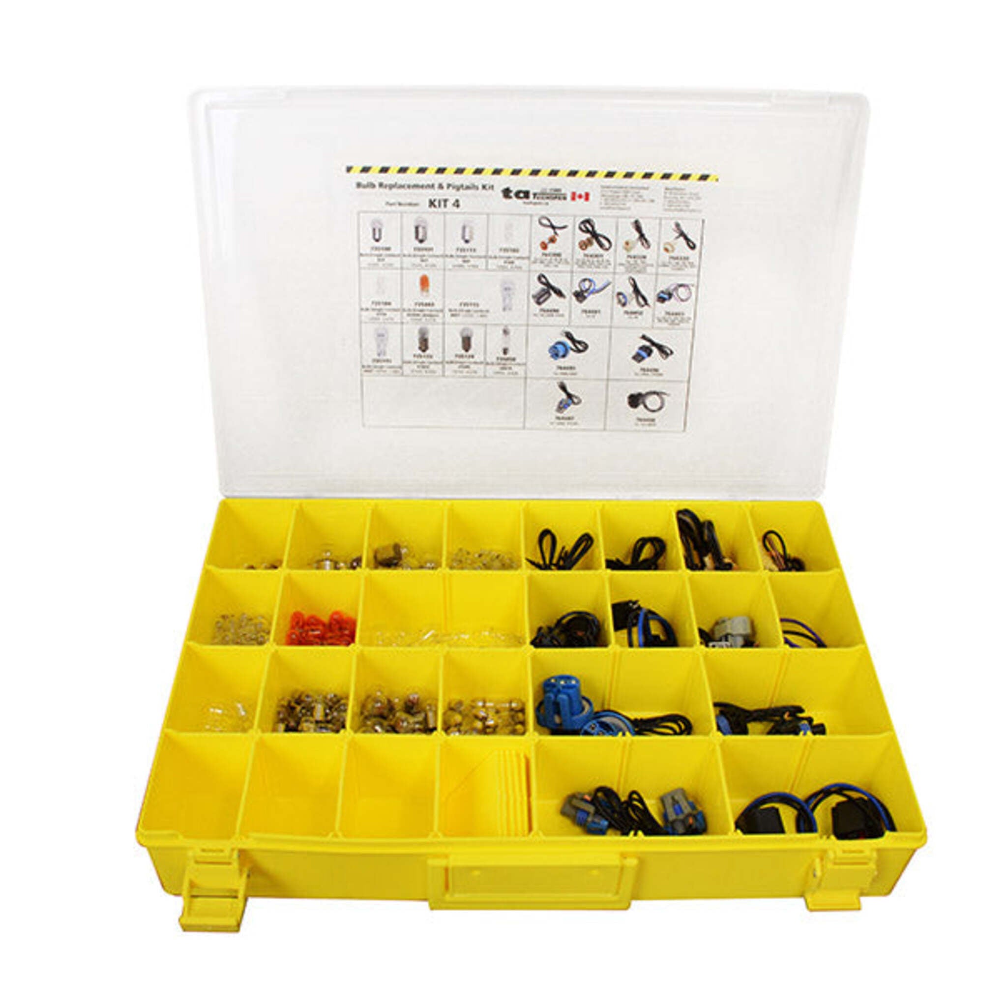 Techspan Mini Bulb, Pigtail & Socket 'Flip' Kit Assortment - 422 pcs