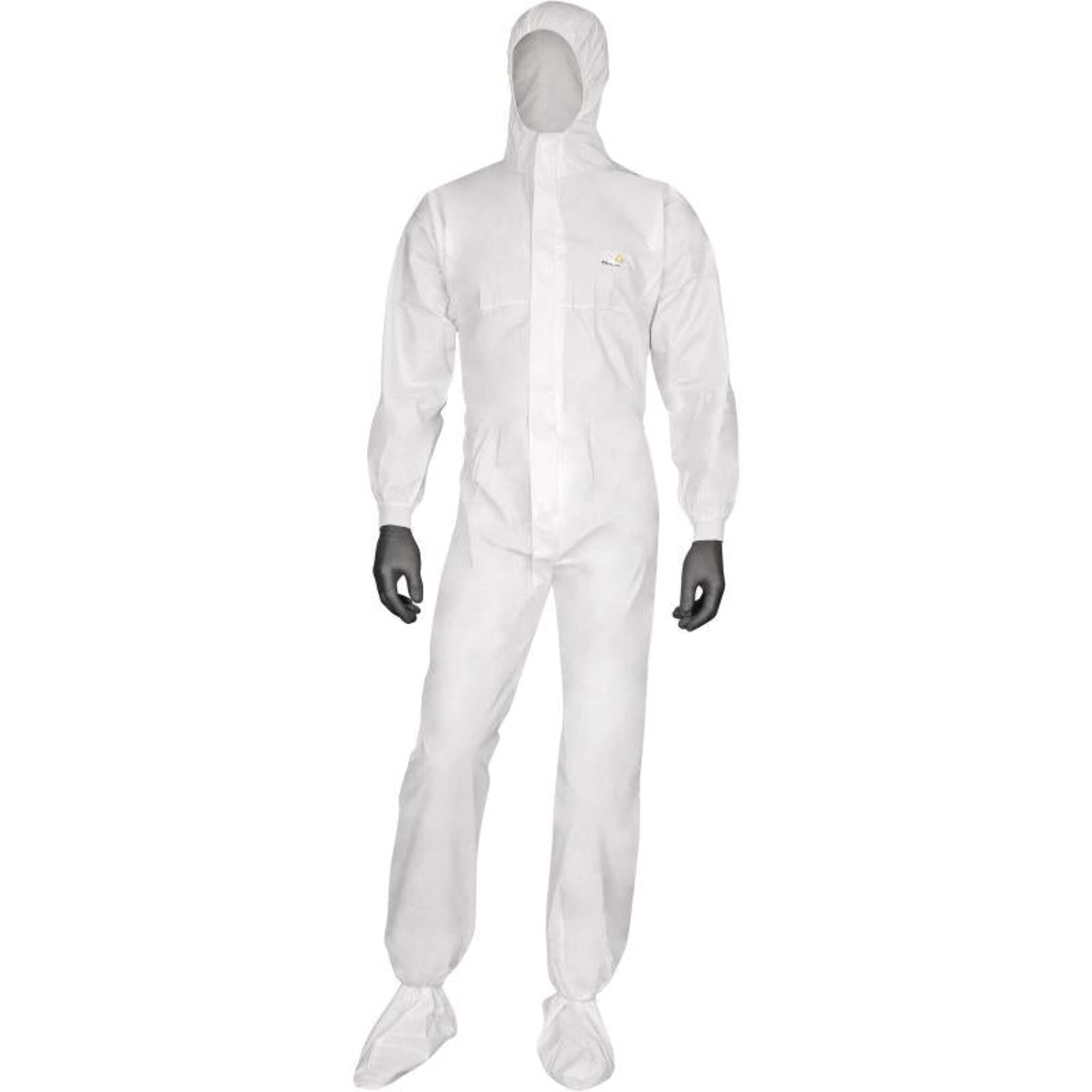 Deltatek® 5000 Disposable Coverall w/ Elastic Wrists, Ankles and Hood Work Wear - Cleanflow