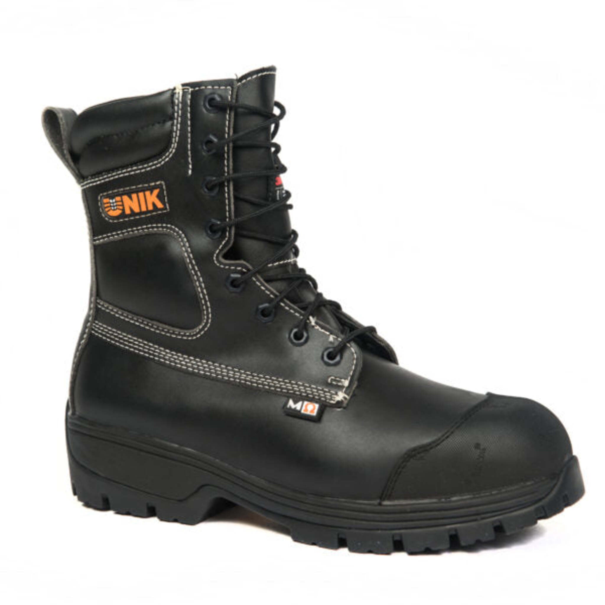 Unik Men's Safety Work Boots Terminator 8" Tecno Fiber Chemical Resistant Waterproof with Internal Flexible Metguard | Sizes 4-13