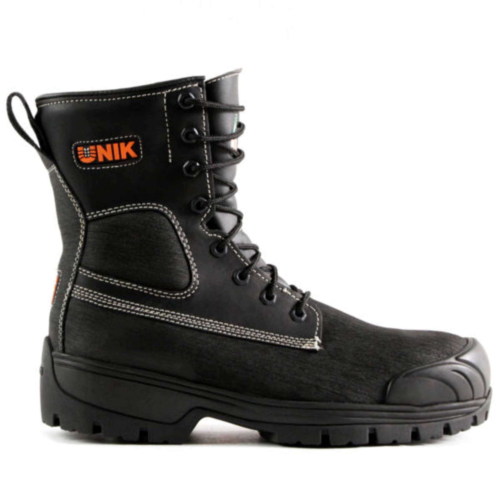 Unik Men's Safety Work Boots Welder 8" Nitirile and Leather Ankle Lock System with Composite Toe Cap and Sole | Sizes 4-13