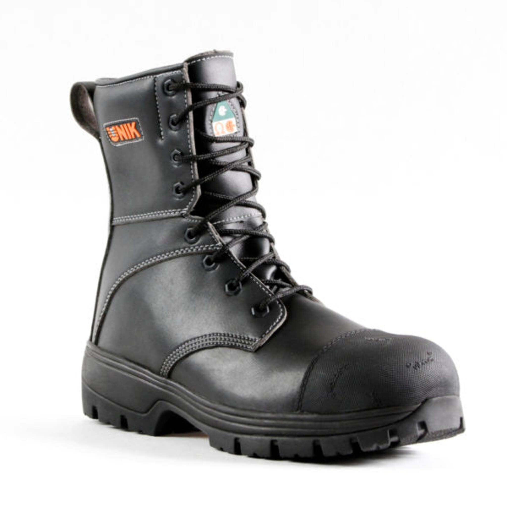 Unik Men's Safety Work Boots Chemik 8" Tecno Fiber Chemical Resistant with Vibram® Fire & Ice Sole  | Sizes 4-13