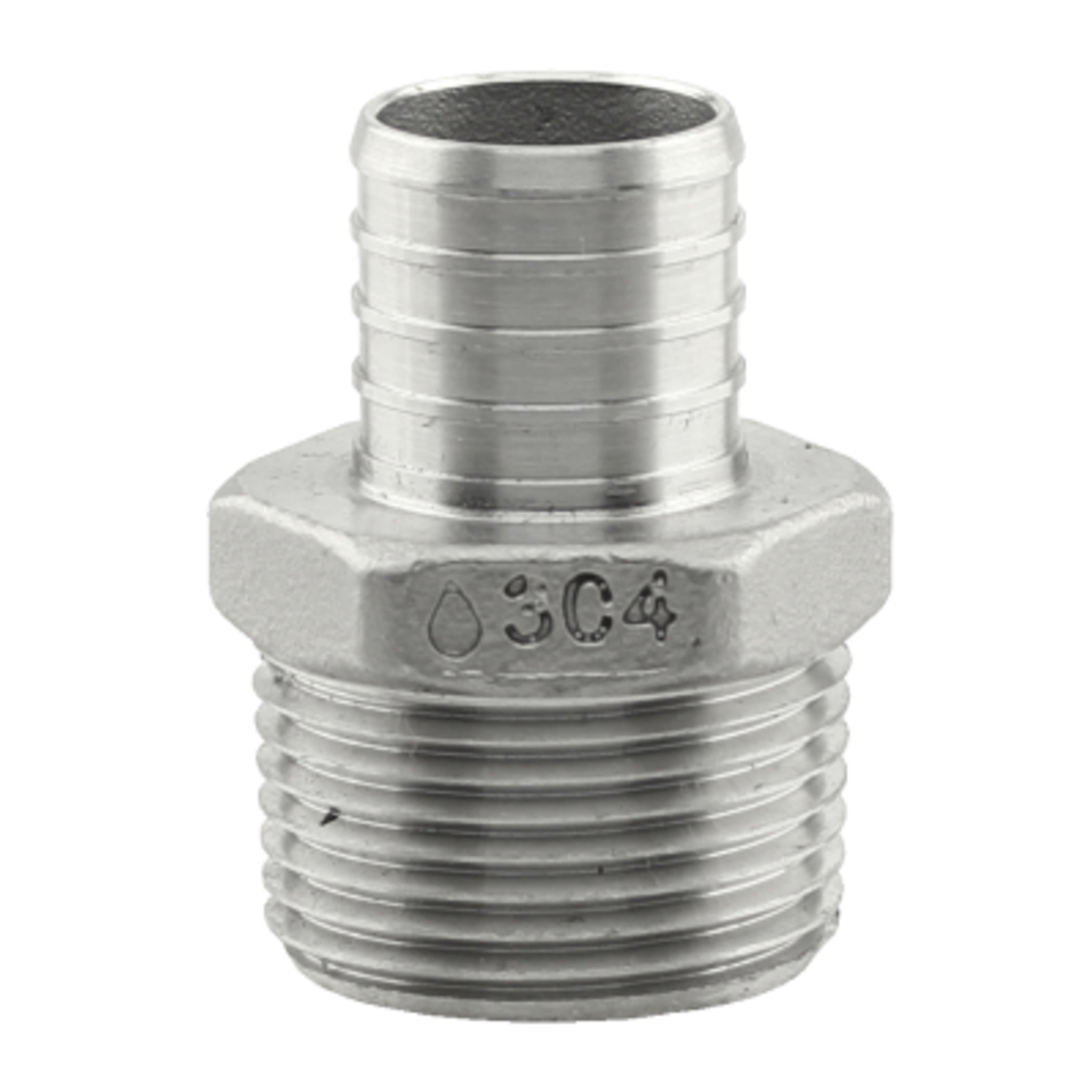 304 Stainless Steel PEX x MPT Adapter – Corrosion-Resistant, Durable, High-Flow Fitting for Plumbing, Hydronic Heating & Chemical Transfers