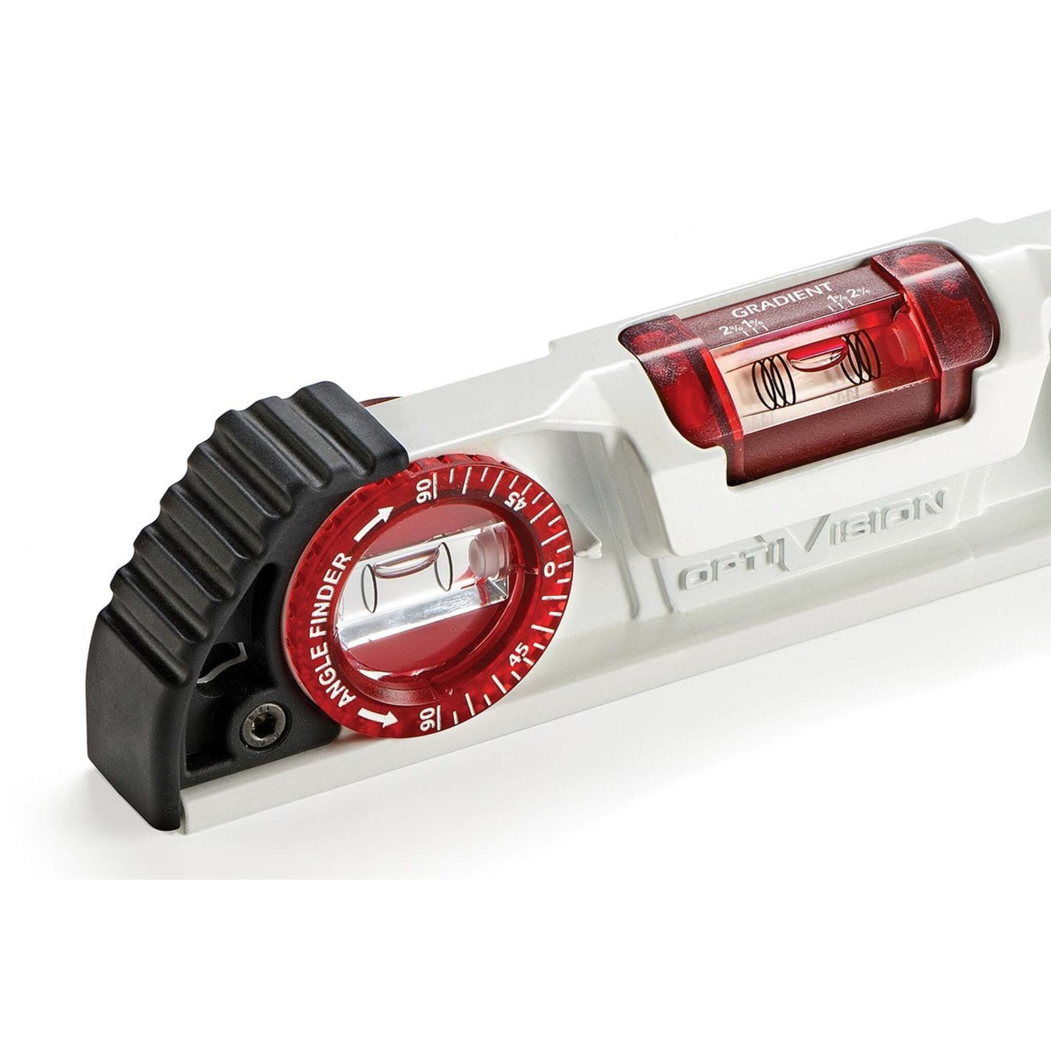 Kapro Magnetic Cast Torpedo Level with Optivision™ Red, Angle Finder - V-Groove Base, Rare Earth Magnets, and Shockproof Vials for Ultimate Precision